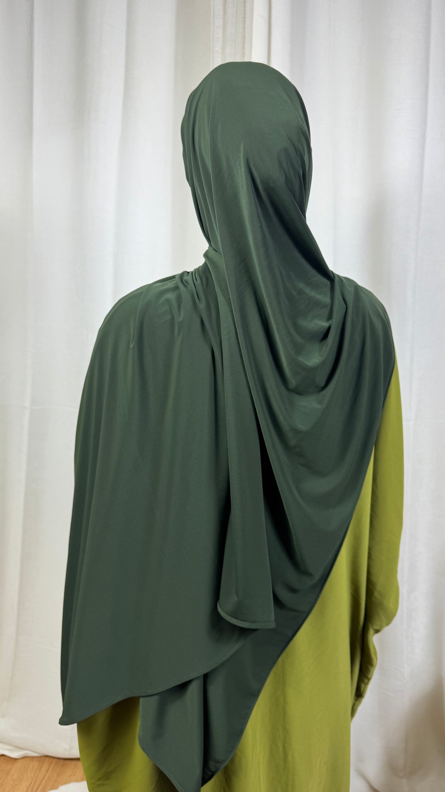 HIJAB JERSEY PREMIUM - VERT BOUTEILLE