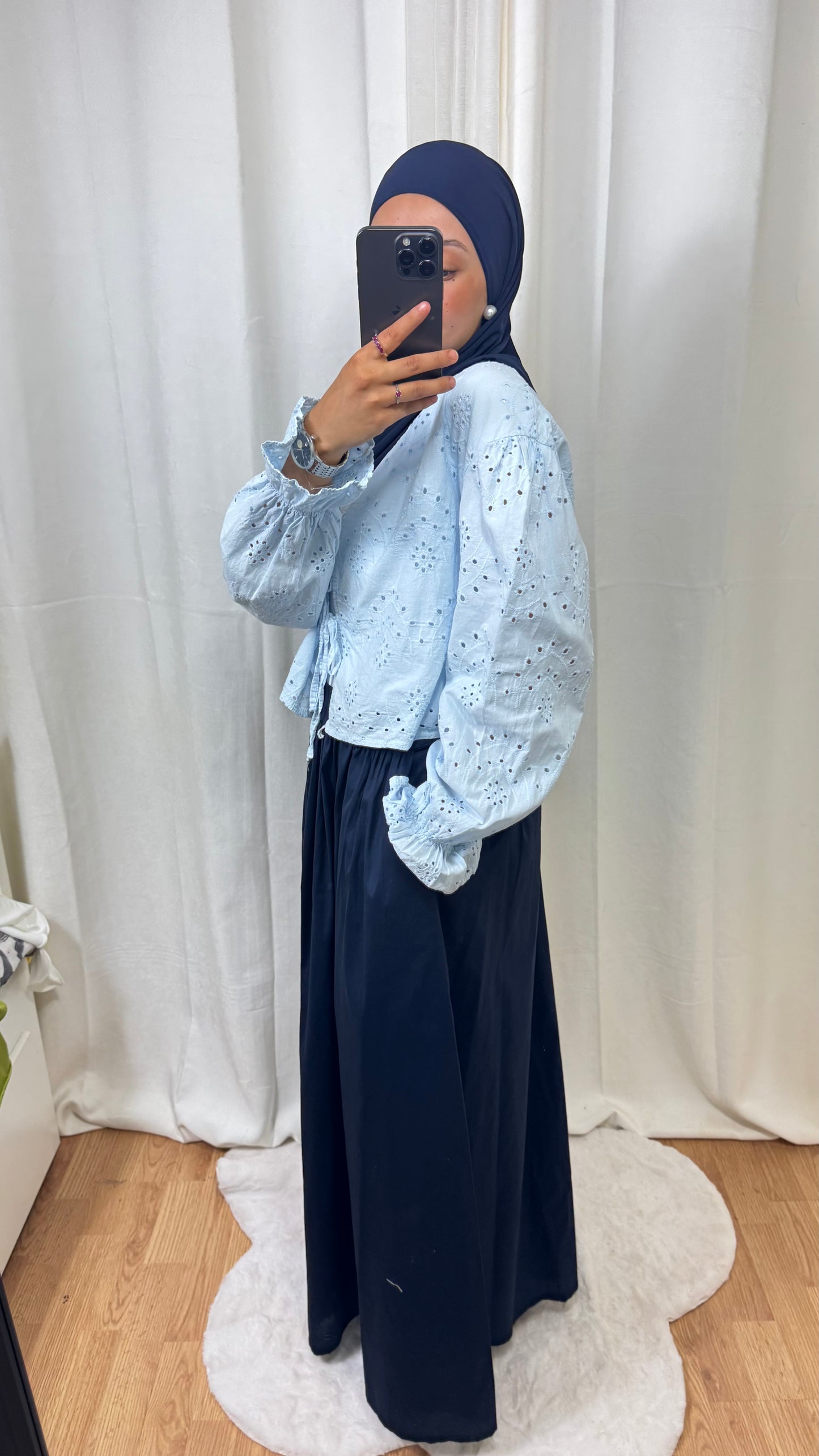 JUPE LEA - BLEU MARINE