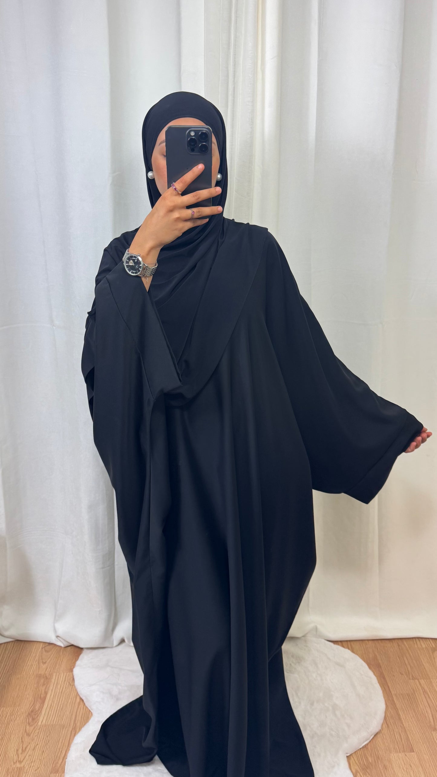 ABAYA SAOUDIENNE ELEGANCE - NOIR