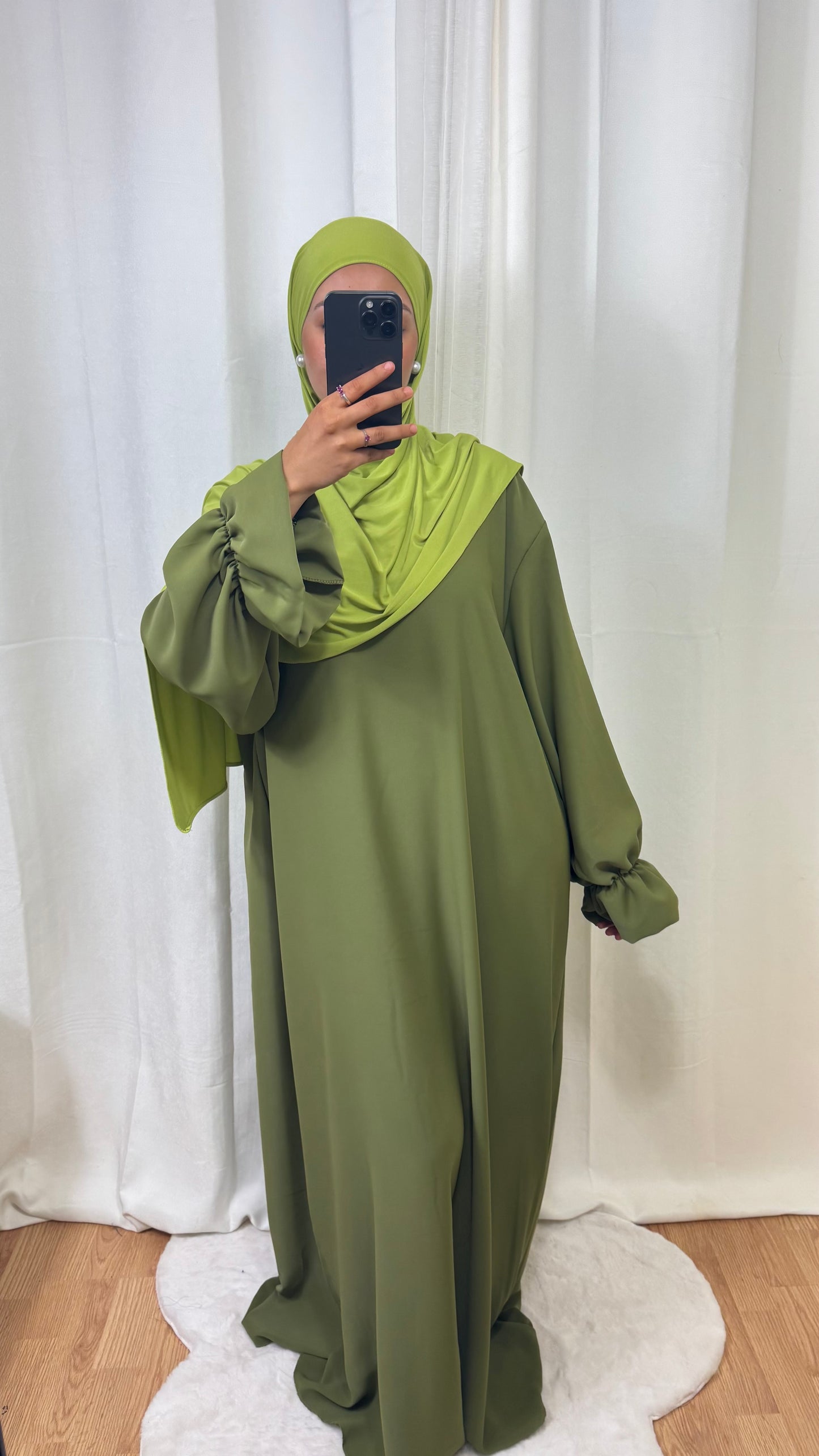 ABAYA ALBA - VERT OLIVE