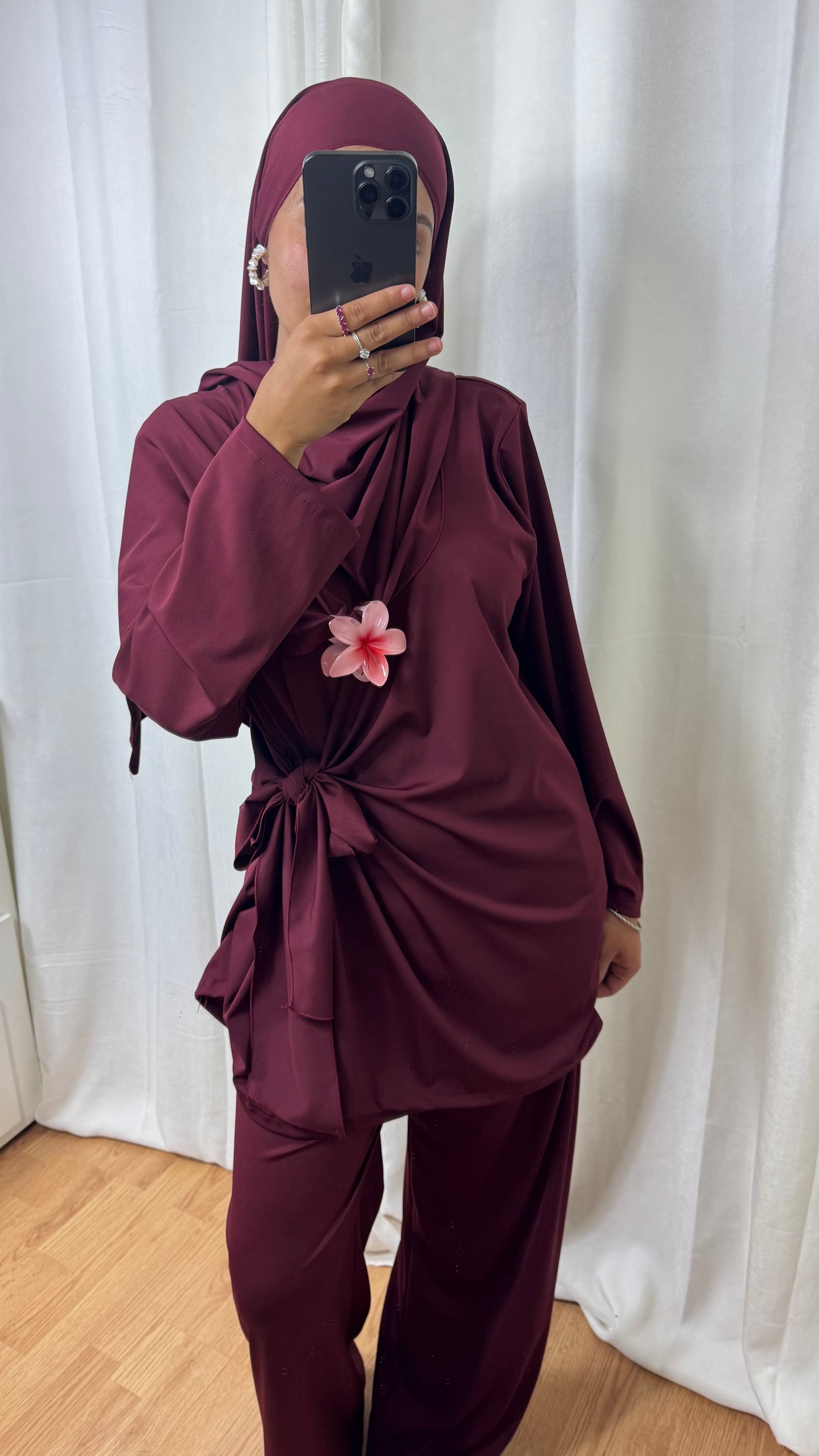 BURKINI À NOUER + HIJAB - BORDEAUX
