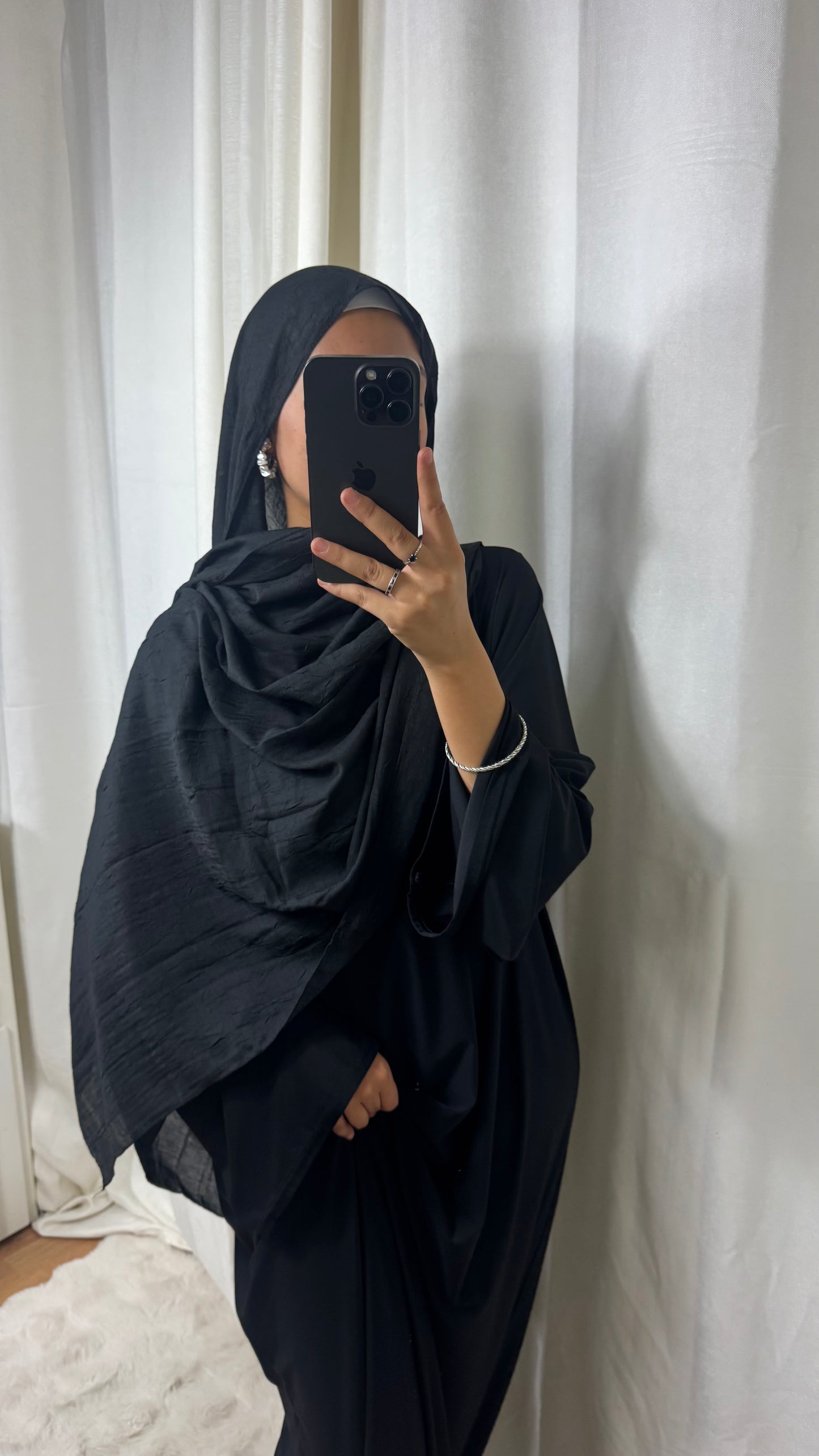 HIJAB COTON BAMBOO - NOIR