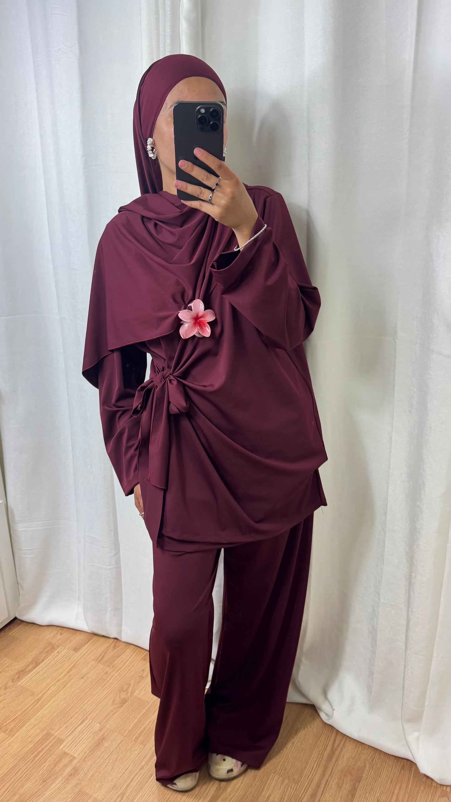 BURKINI À NOUER + HIJAB - BORDEAUX