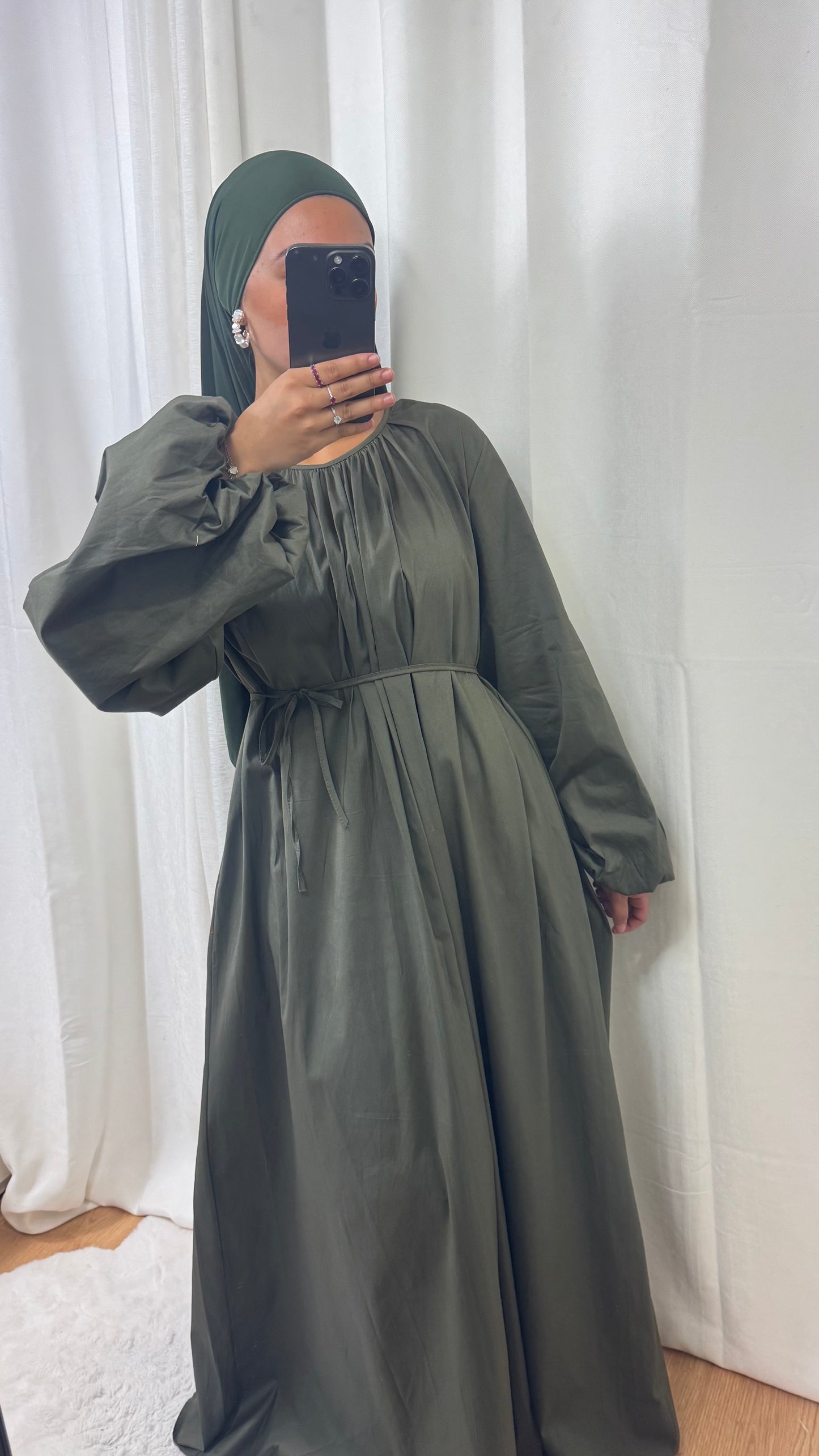 ROBE POPELINE - KAKI
