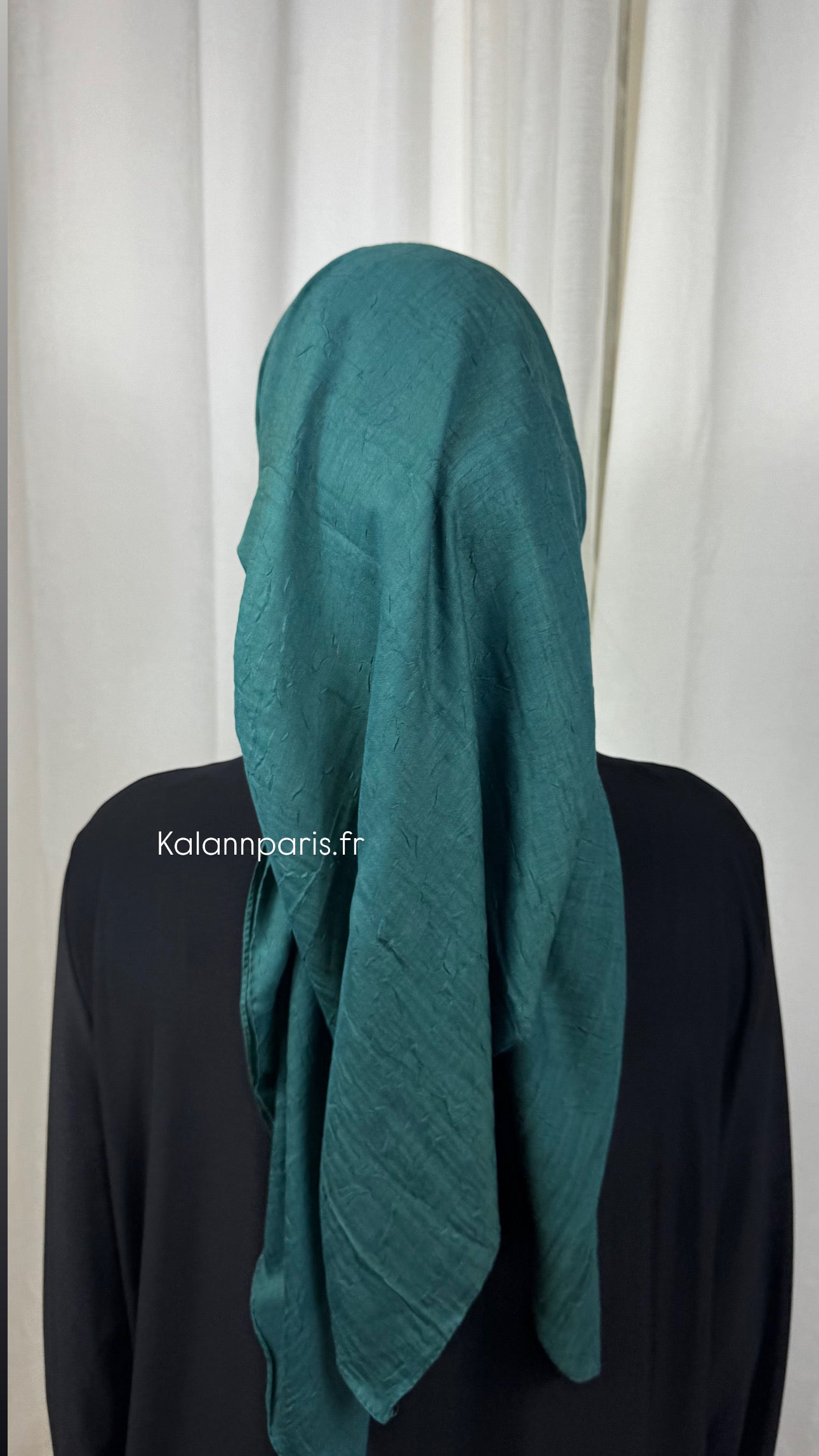 CARRÉ COTON BAMBOO - VERT ÉMERAUDE