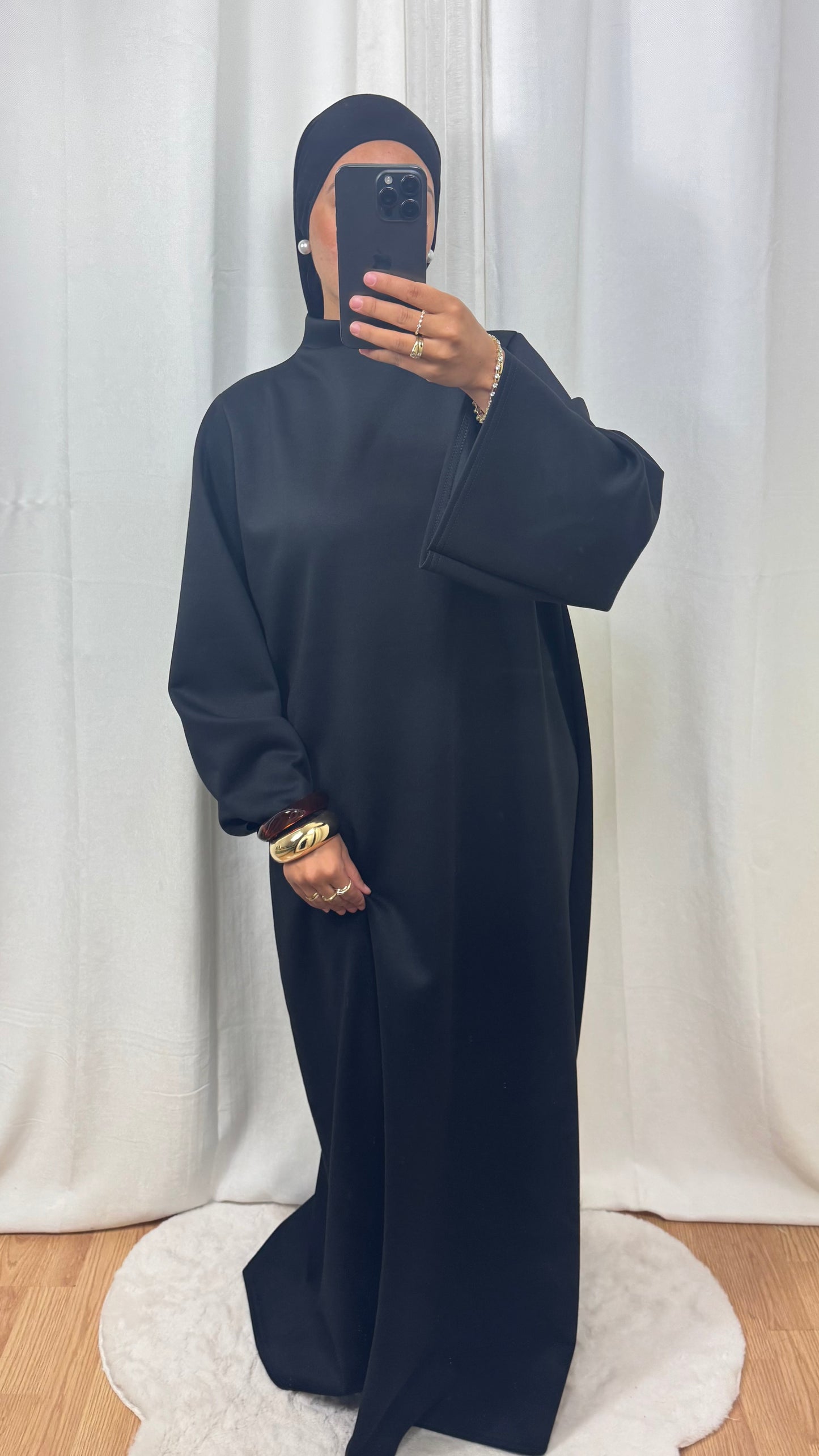 ABAYA HIVER - NOIR