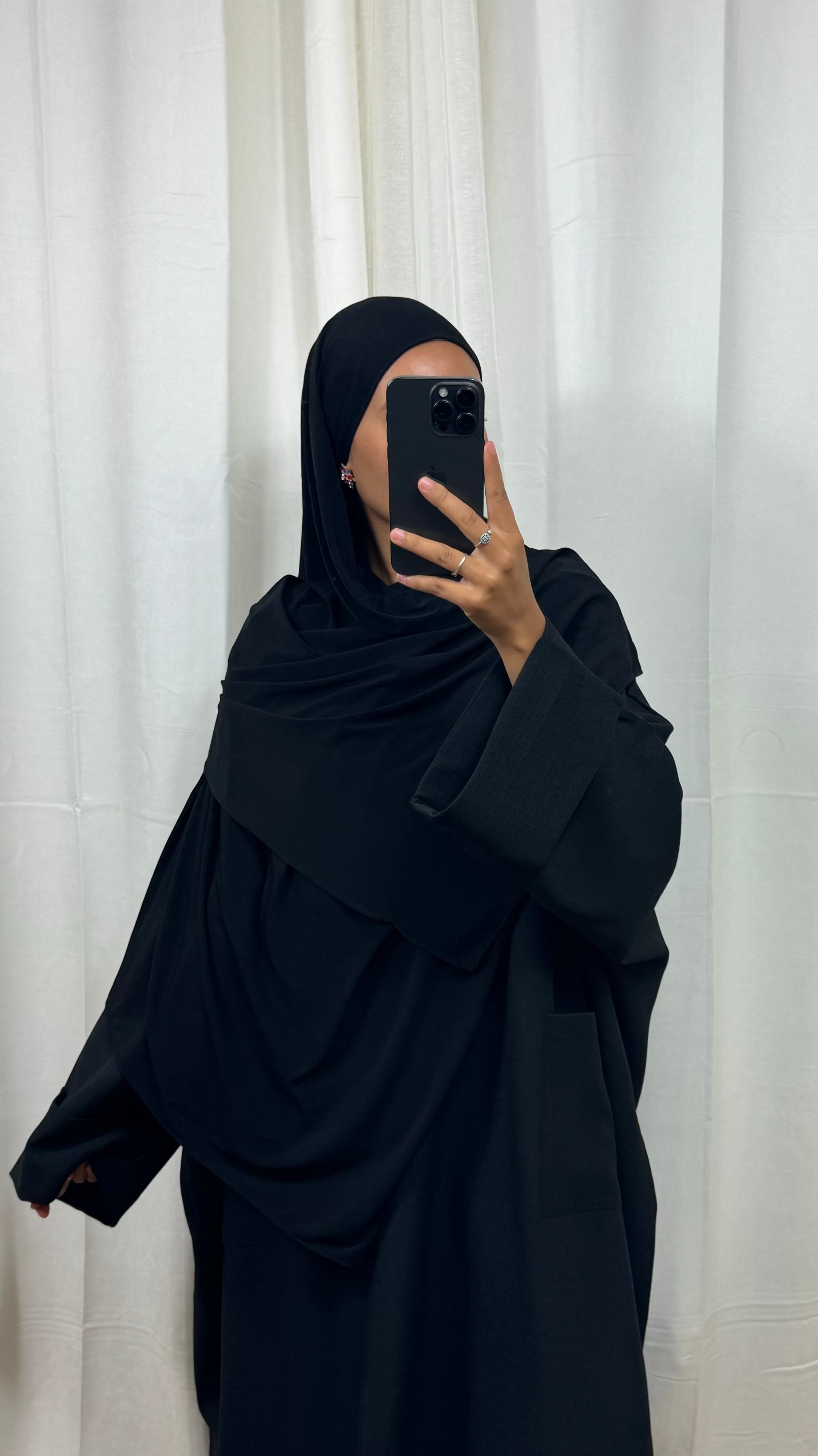 HIJAB JERSEY PREMIUM - NOIR