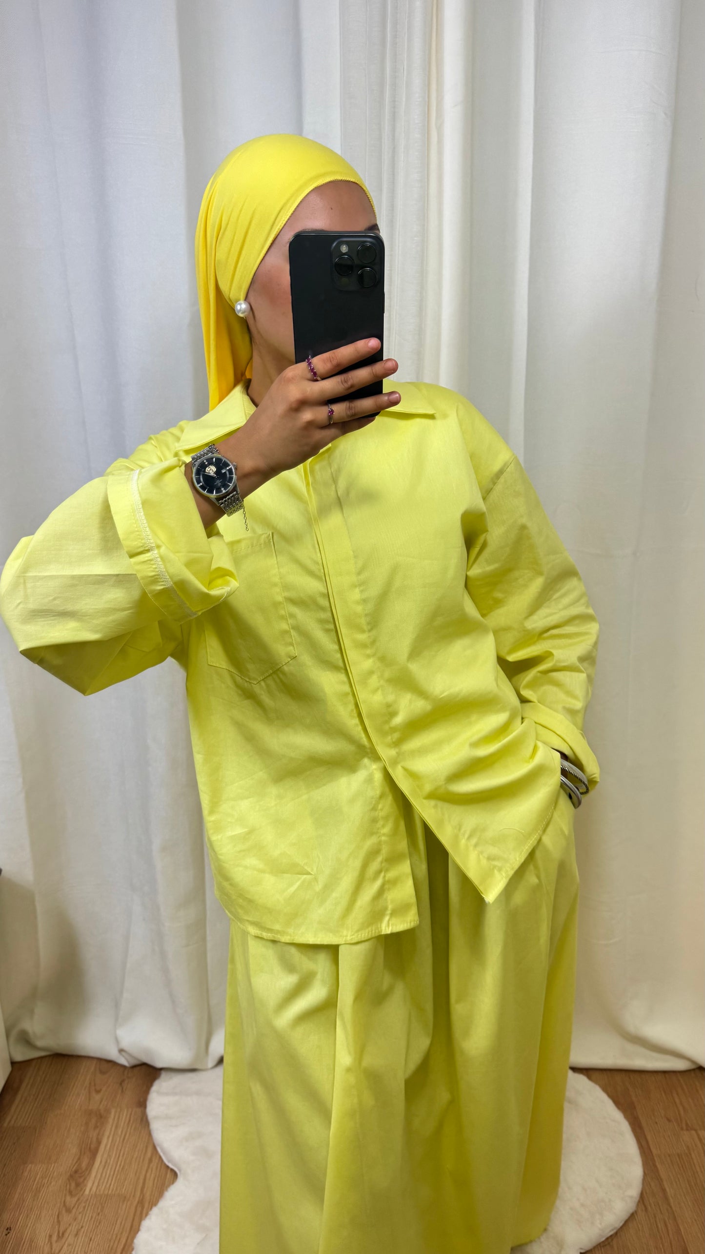 ENSEMBLE POPELINE - JAUNE