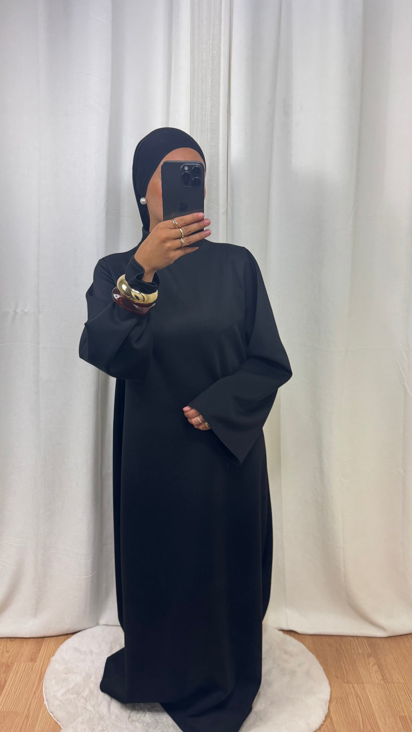 ABAYA HIVER - NOIR