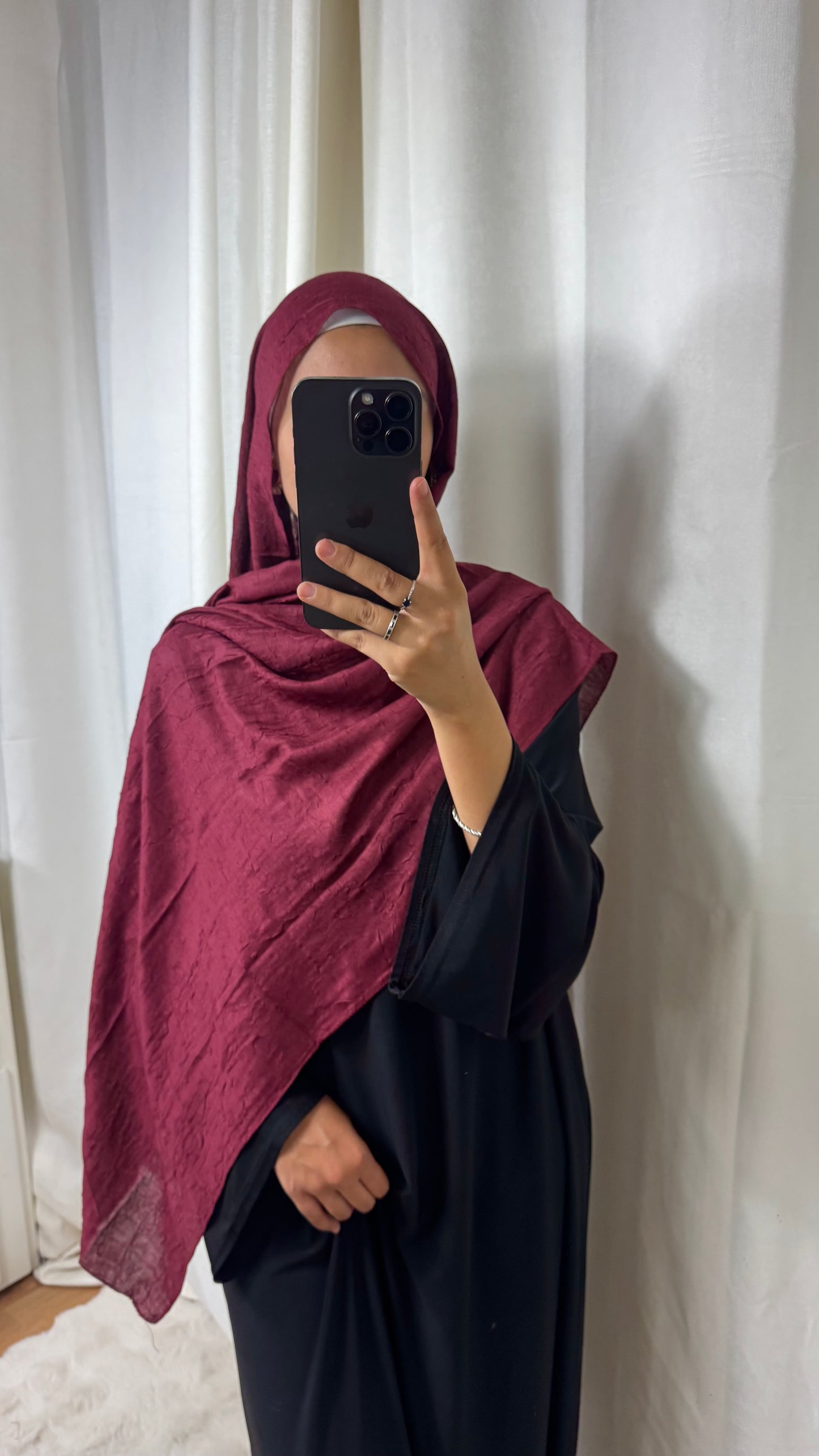HIJAB COTON BAMBOO - BORDEAUX