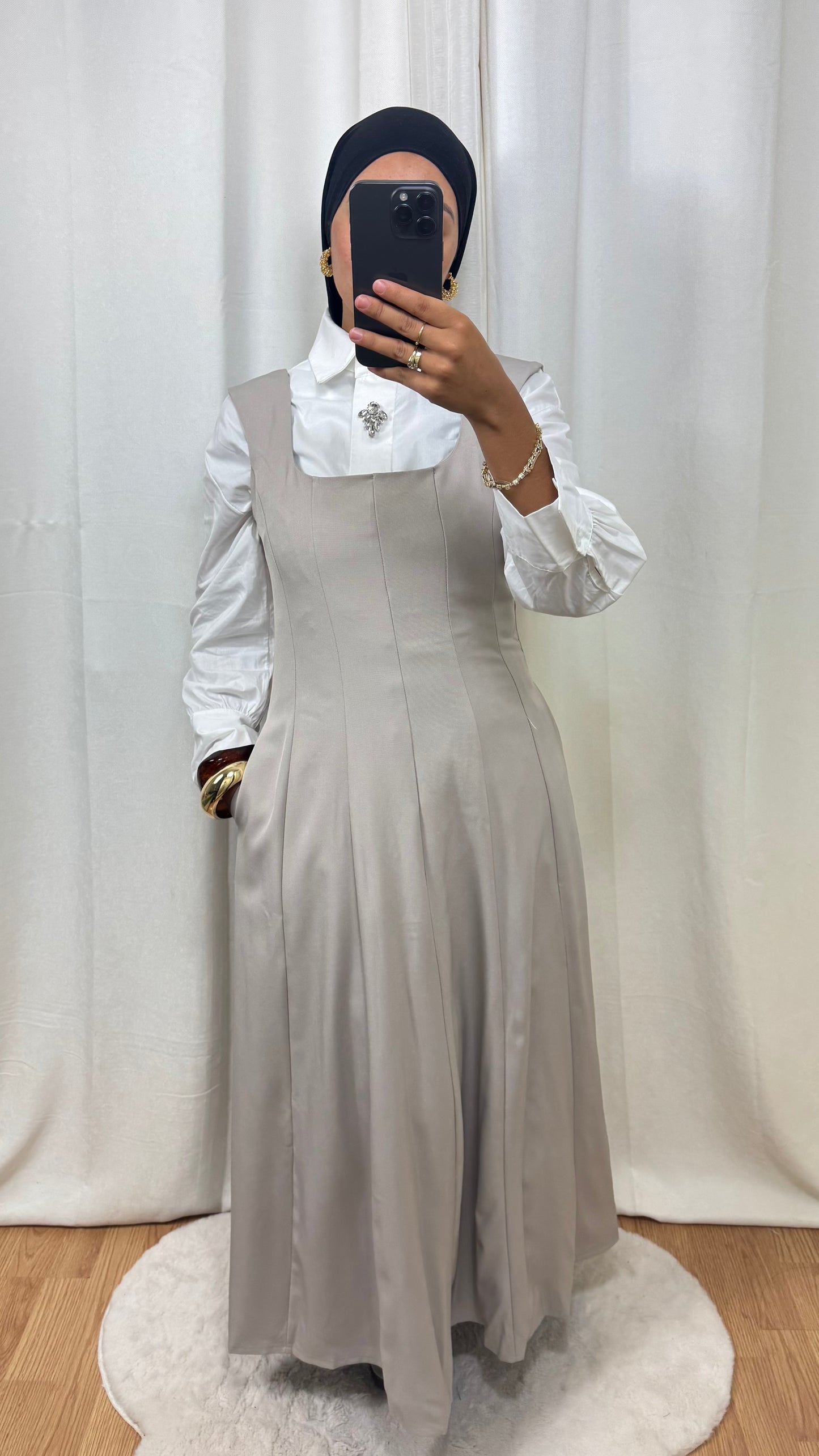ROBE EMMA - TAUPE