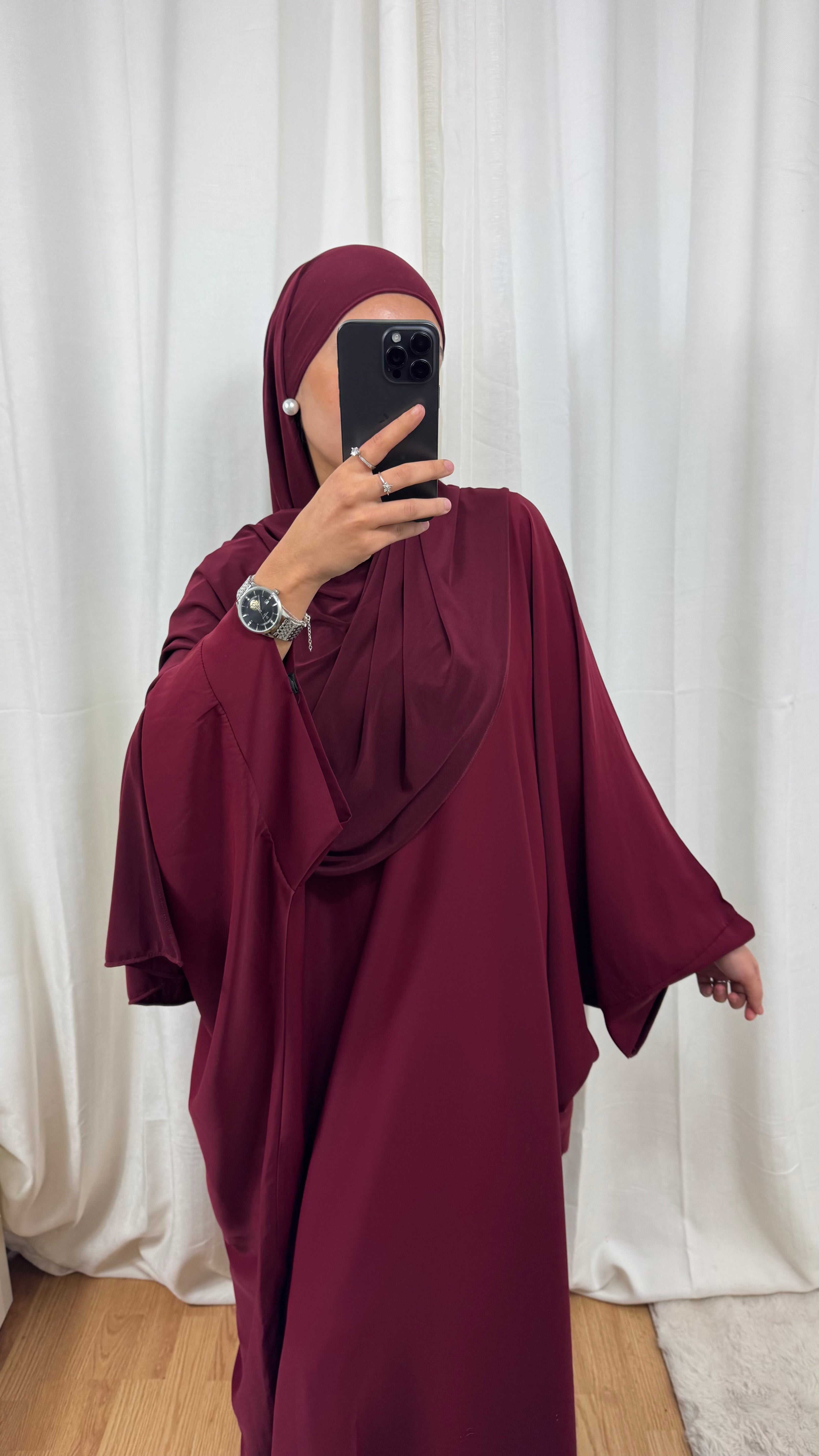 HIJAB JERSEY PREMIUM  - BORDEAUX