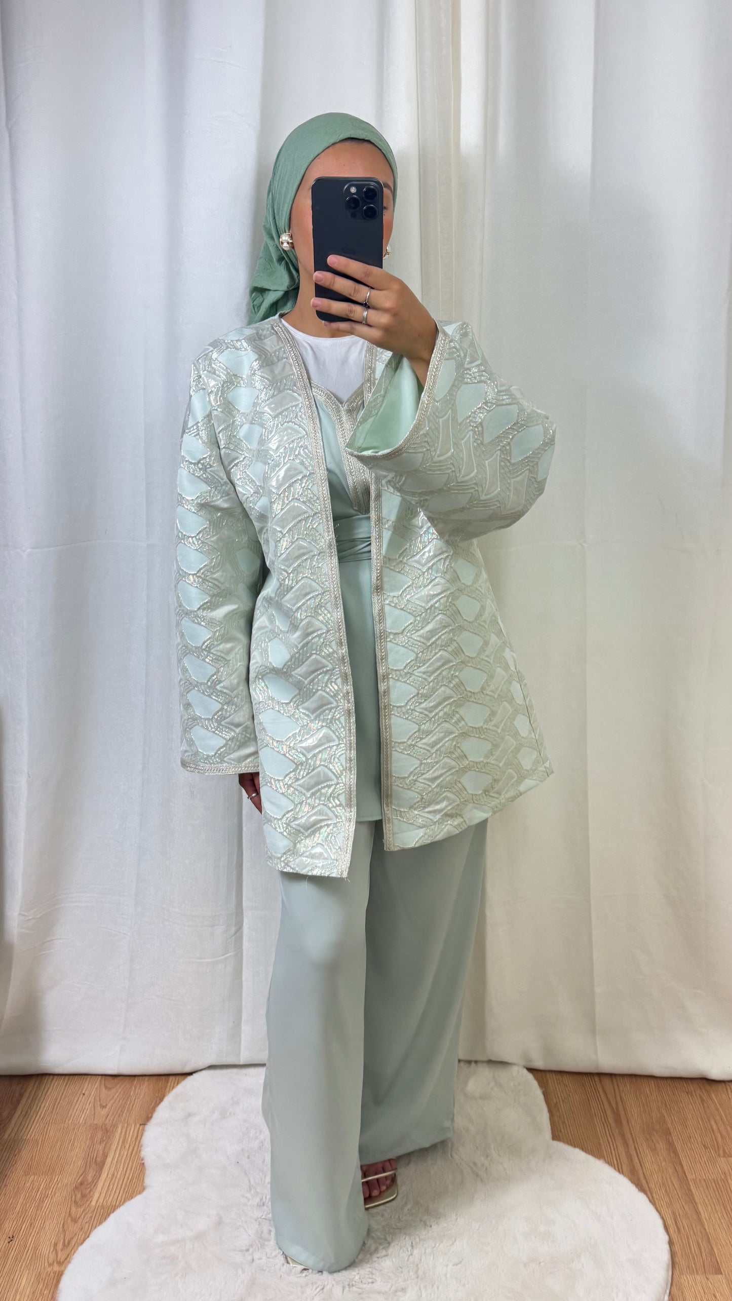 ENSEMBLE MALAK 4 PIÈCES - VERT D’EAU