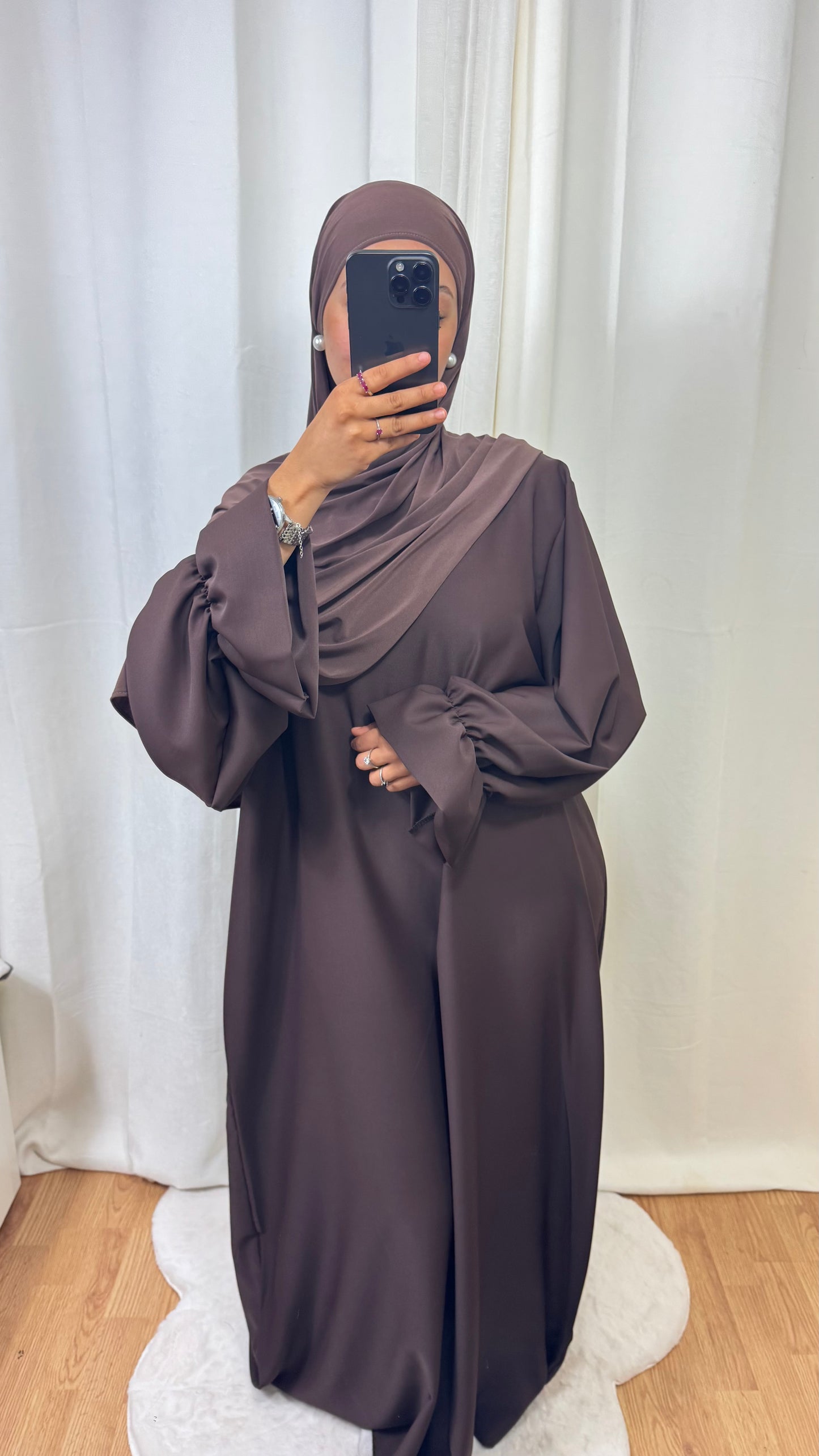 ABAYA ALBA - MARRON