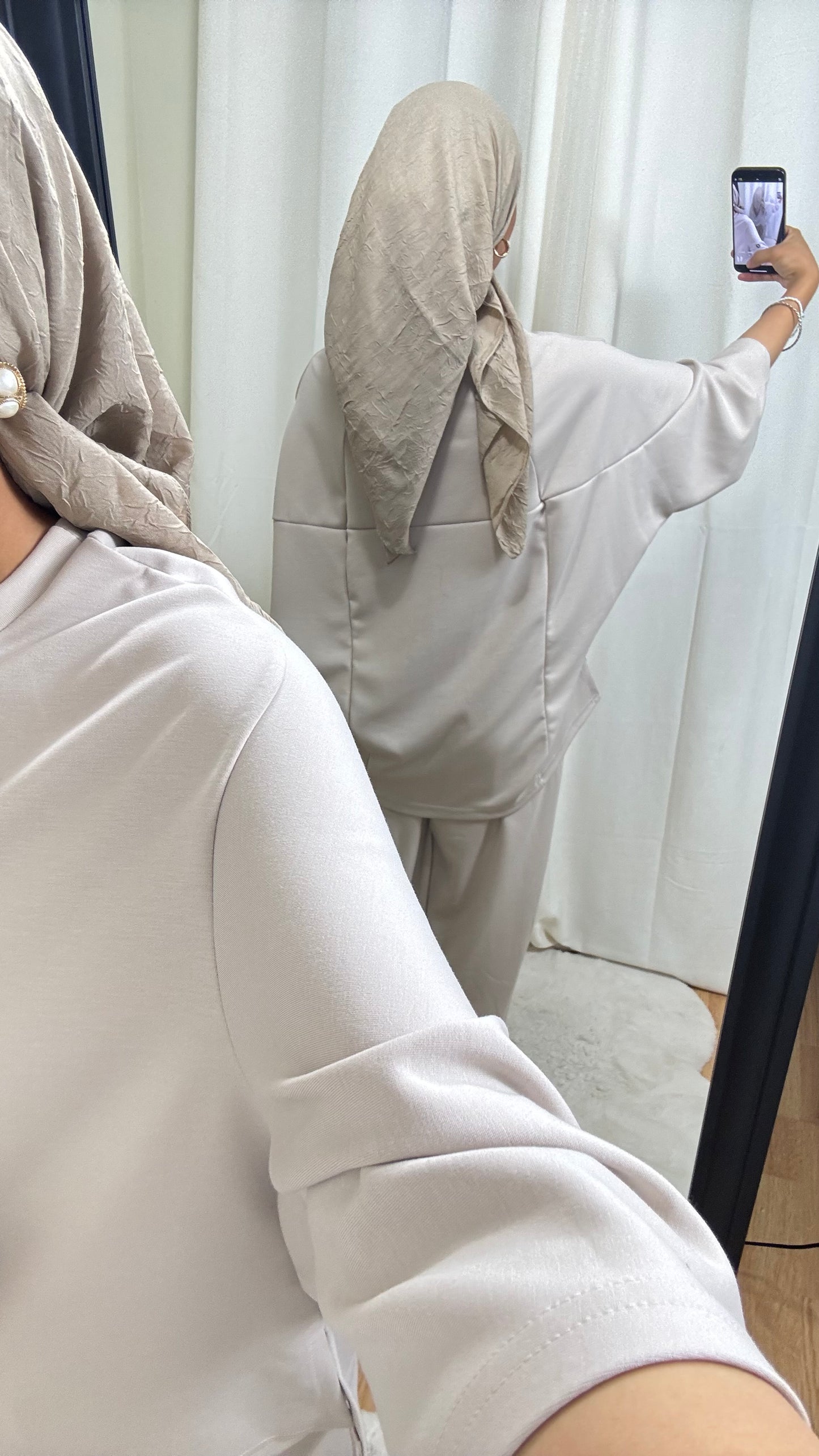 ENSEMBLE JOGGING OVERSIZE - BEIGE