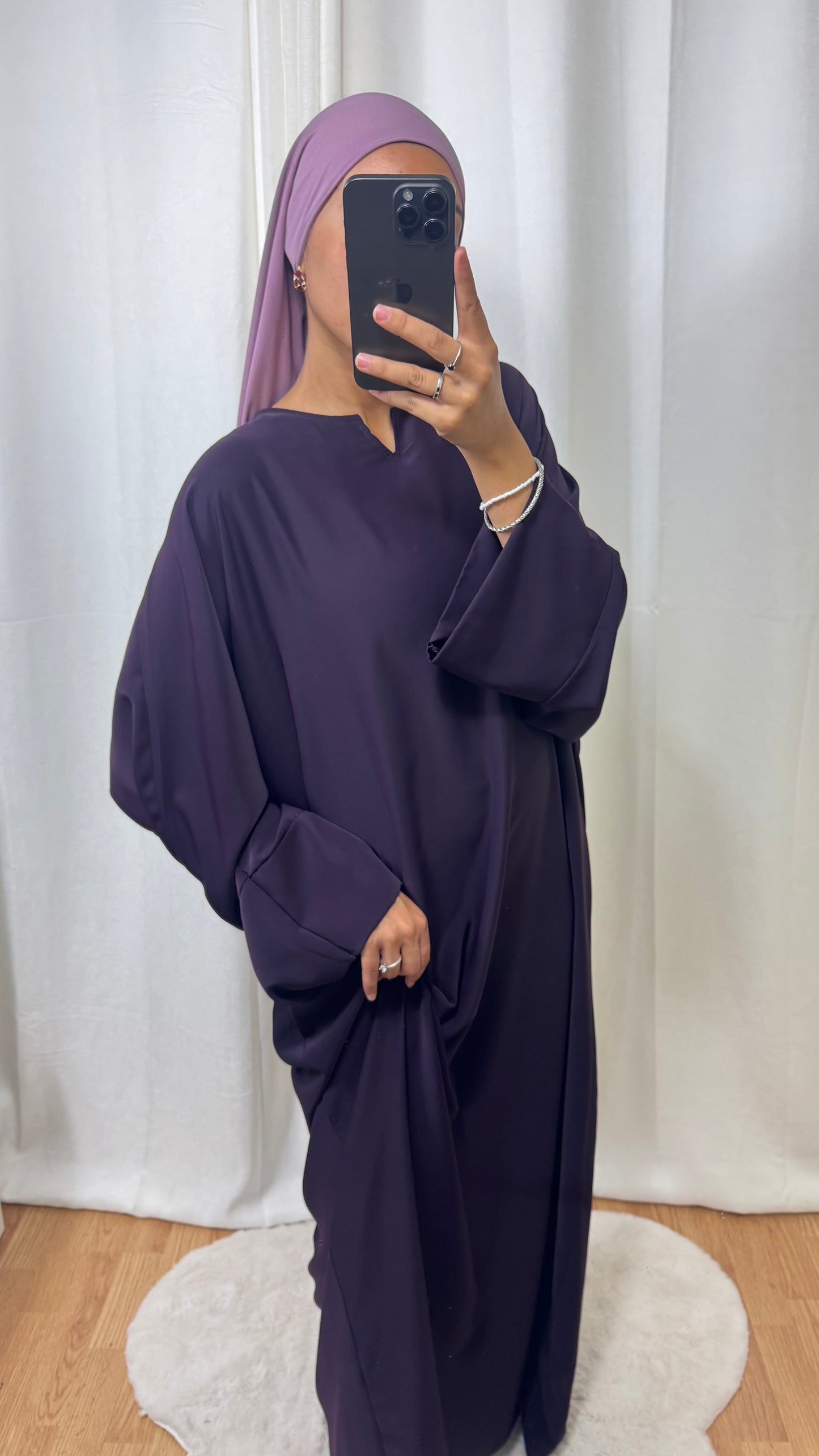 ABAYA AMBREEN - AUBERGINE