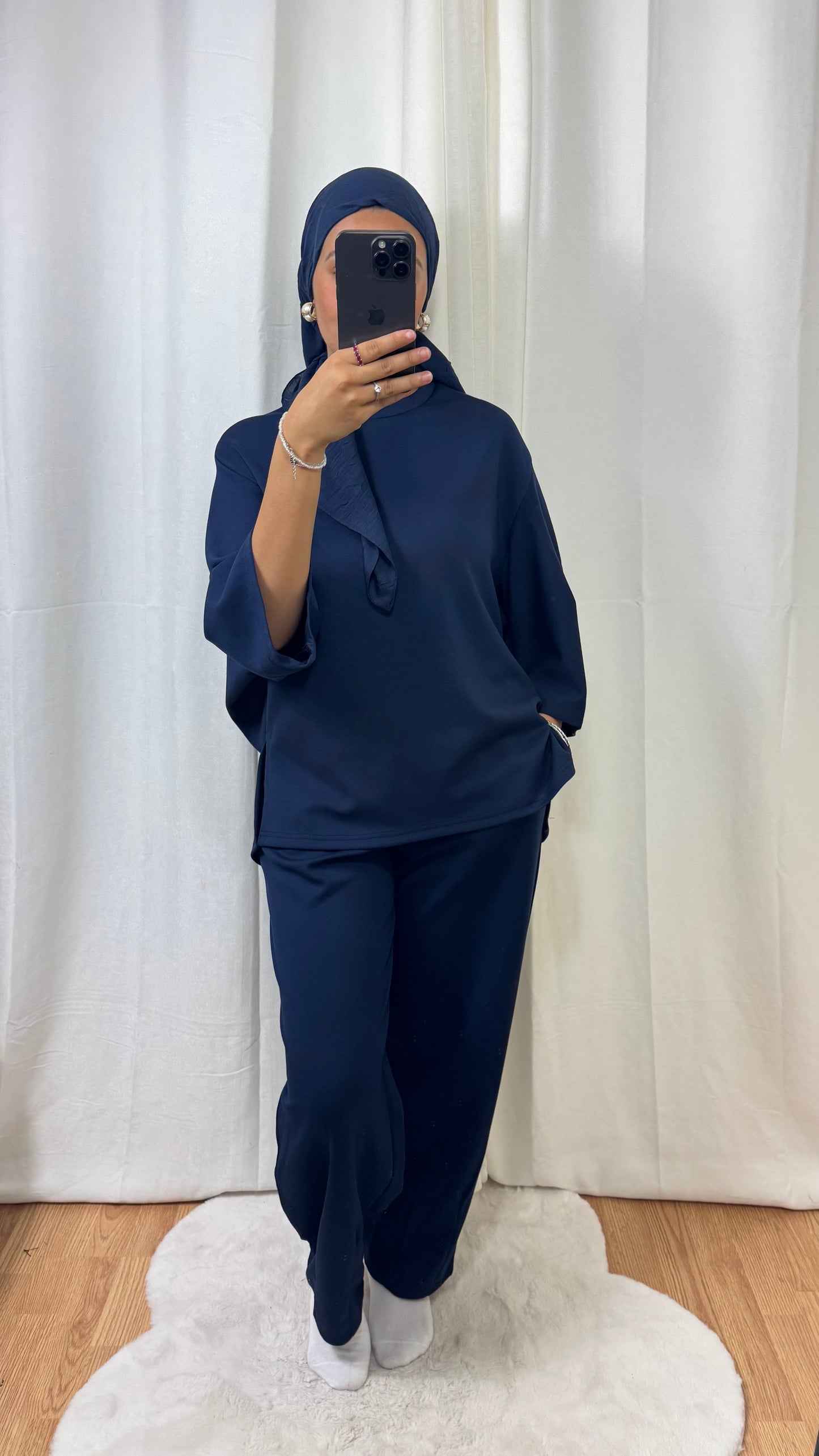ENSEMBLE JOGGING OVERSIZE - BLEU MARINE