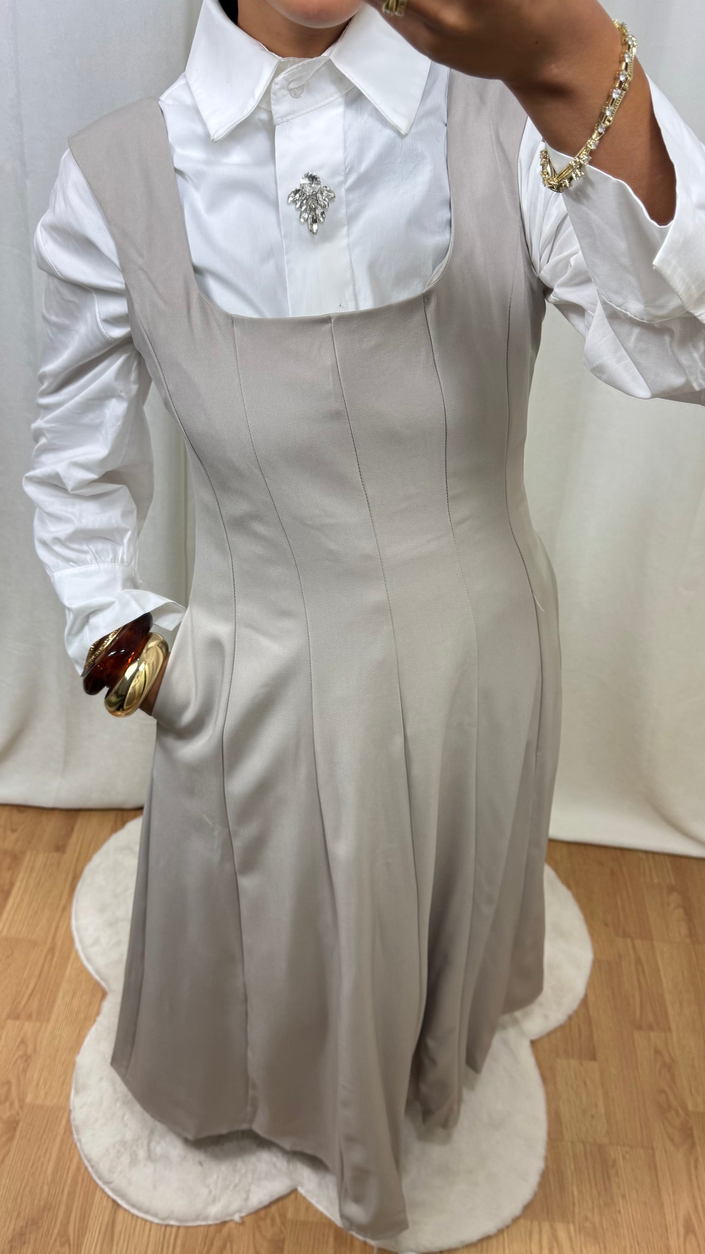 ROBE EMMA - TAUPE