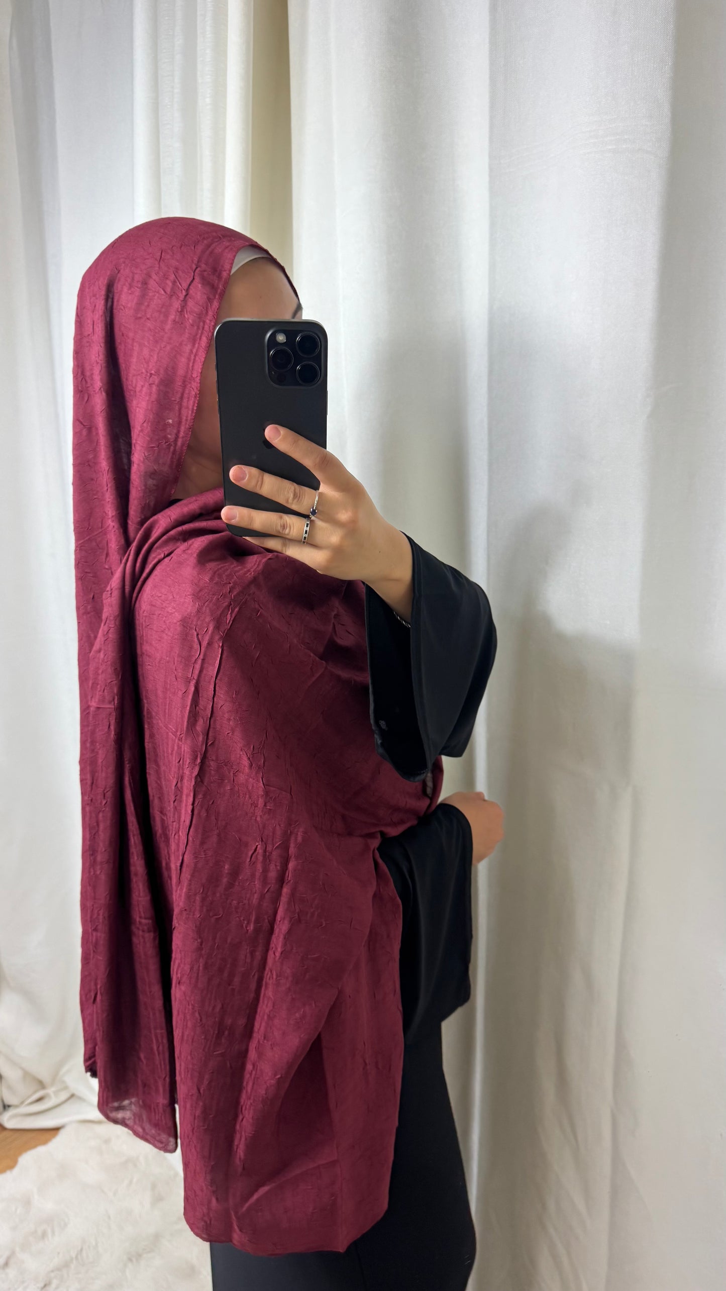 HIJAB COTON BAMBOO - BORDEAUX