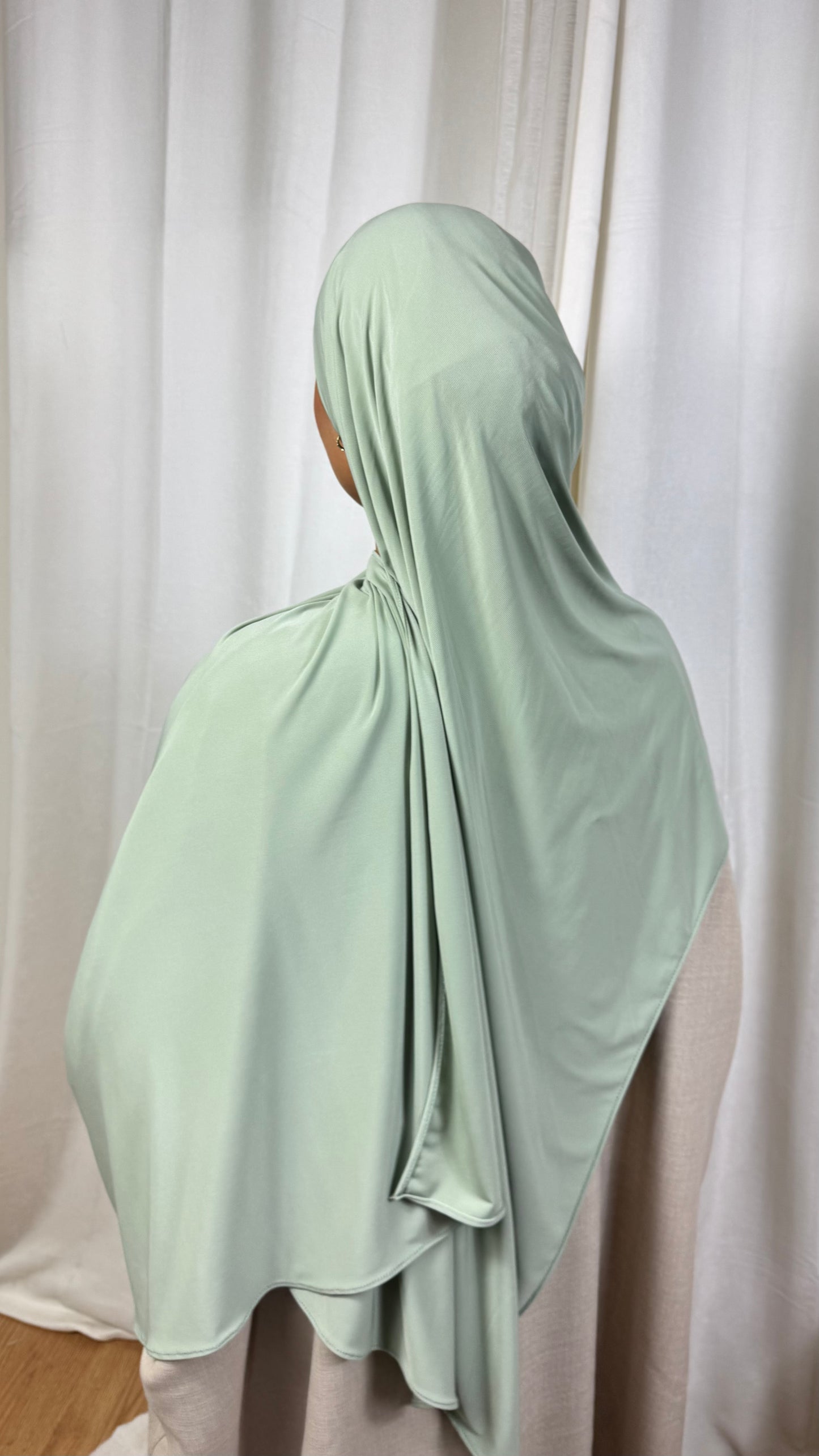 HIJAB JERSEY PREMIUM - VERT D’EAU