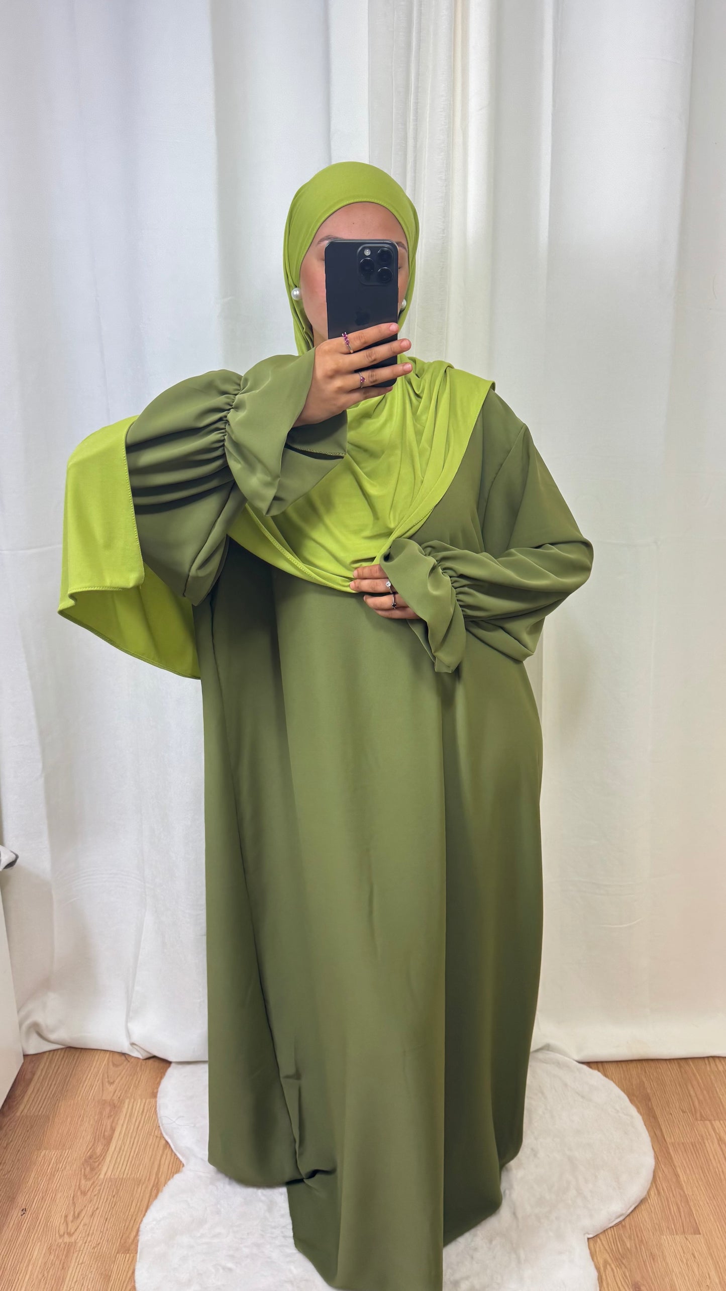ABAYA ALBA - VERT OLIVE