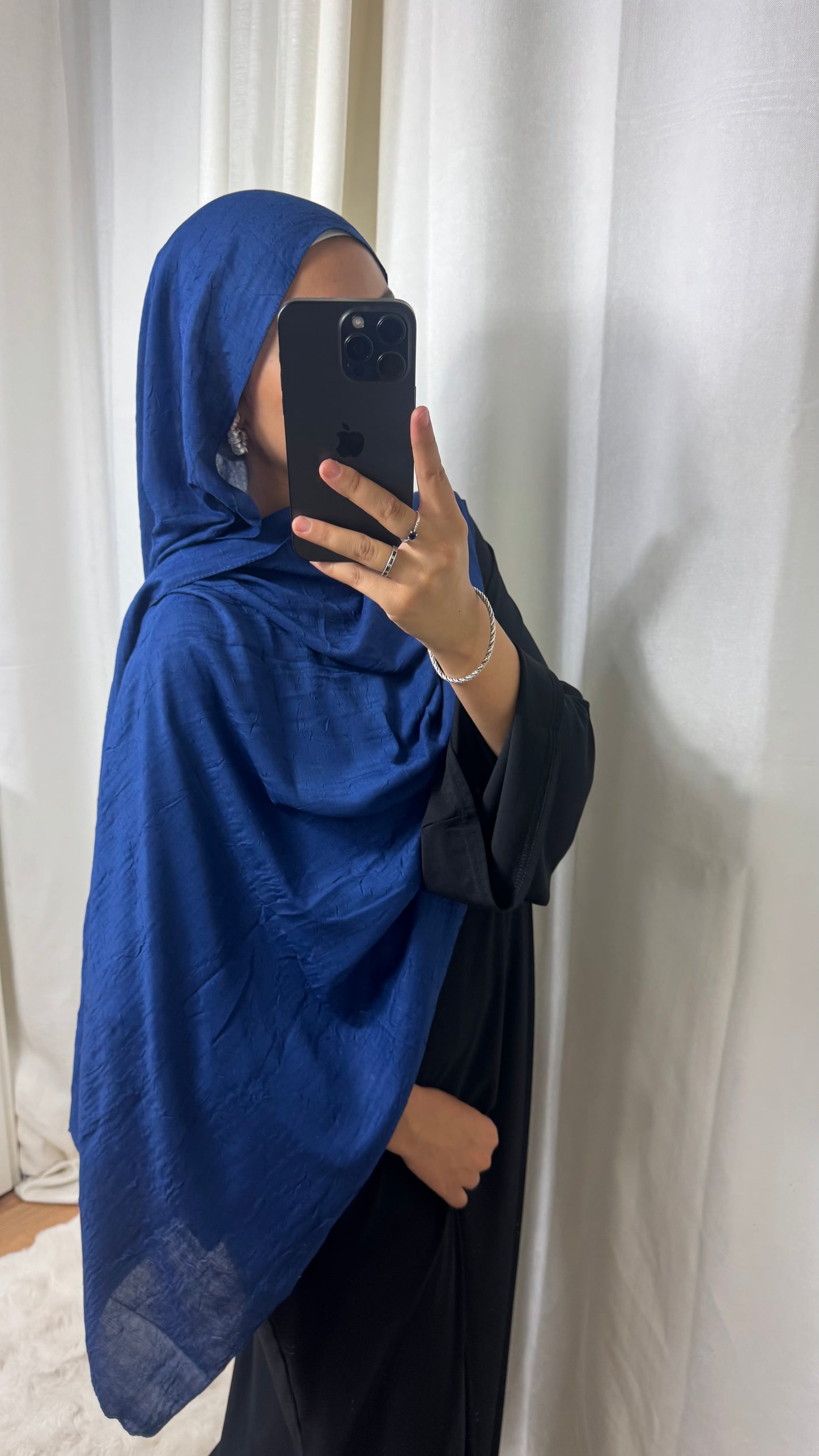 HIJAB COTON BAMBOO - BLEU MARINE