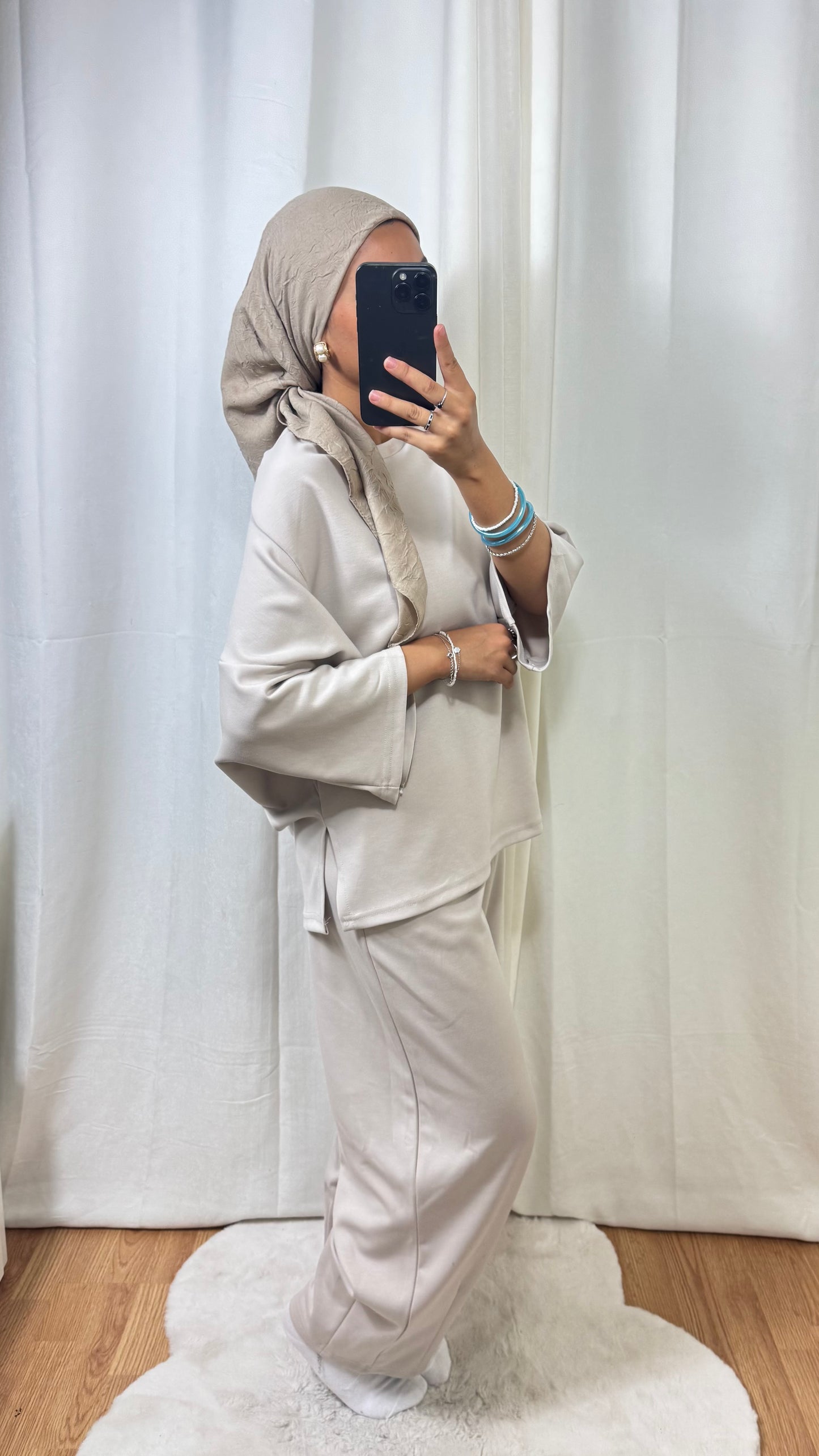 ENSEMBLE JOGGING OVERSIZE - BEIGE