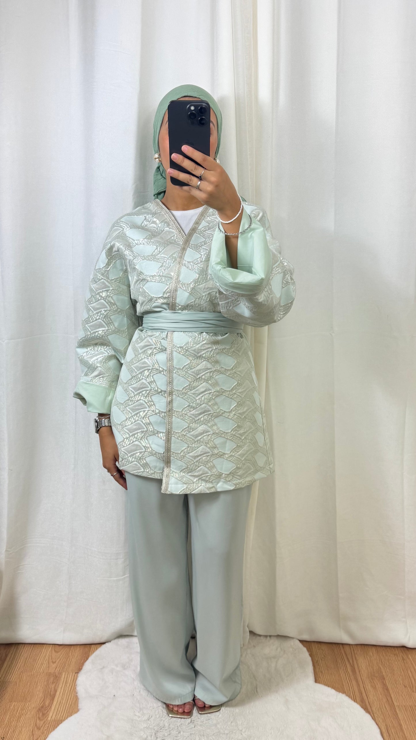 ENSEMBLE MALAK 4 PIÈCES - VERT D’EAU