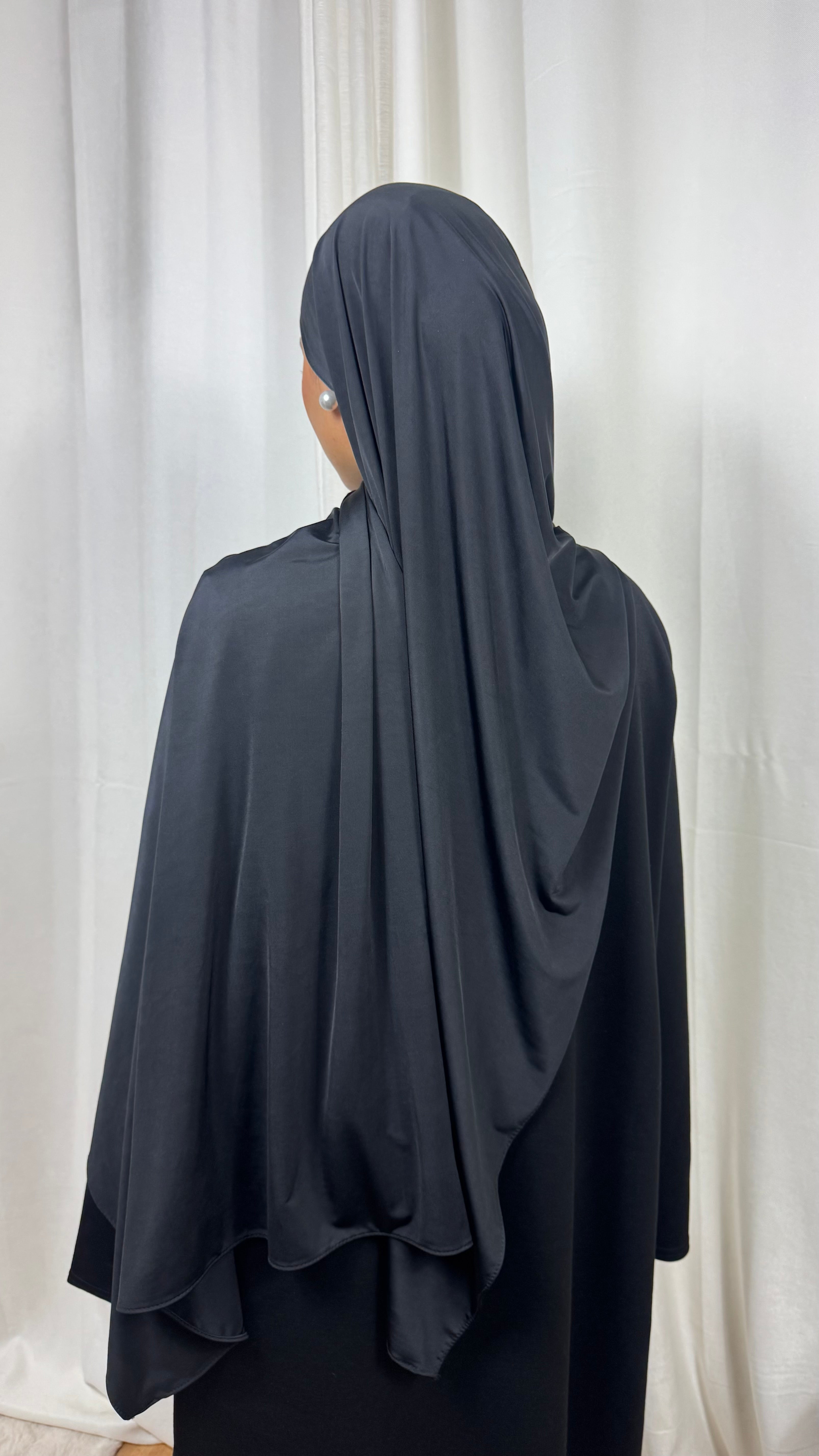 HIJAB LIQUIDE JERSEY PREMIUM  - NOIR