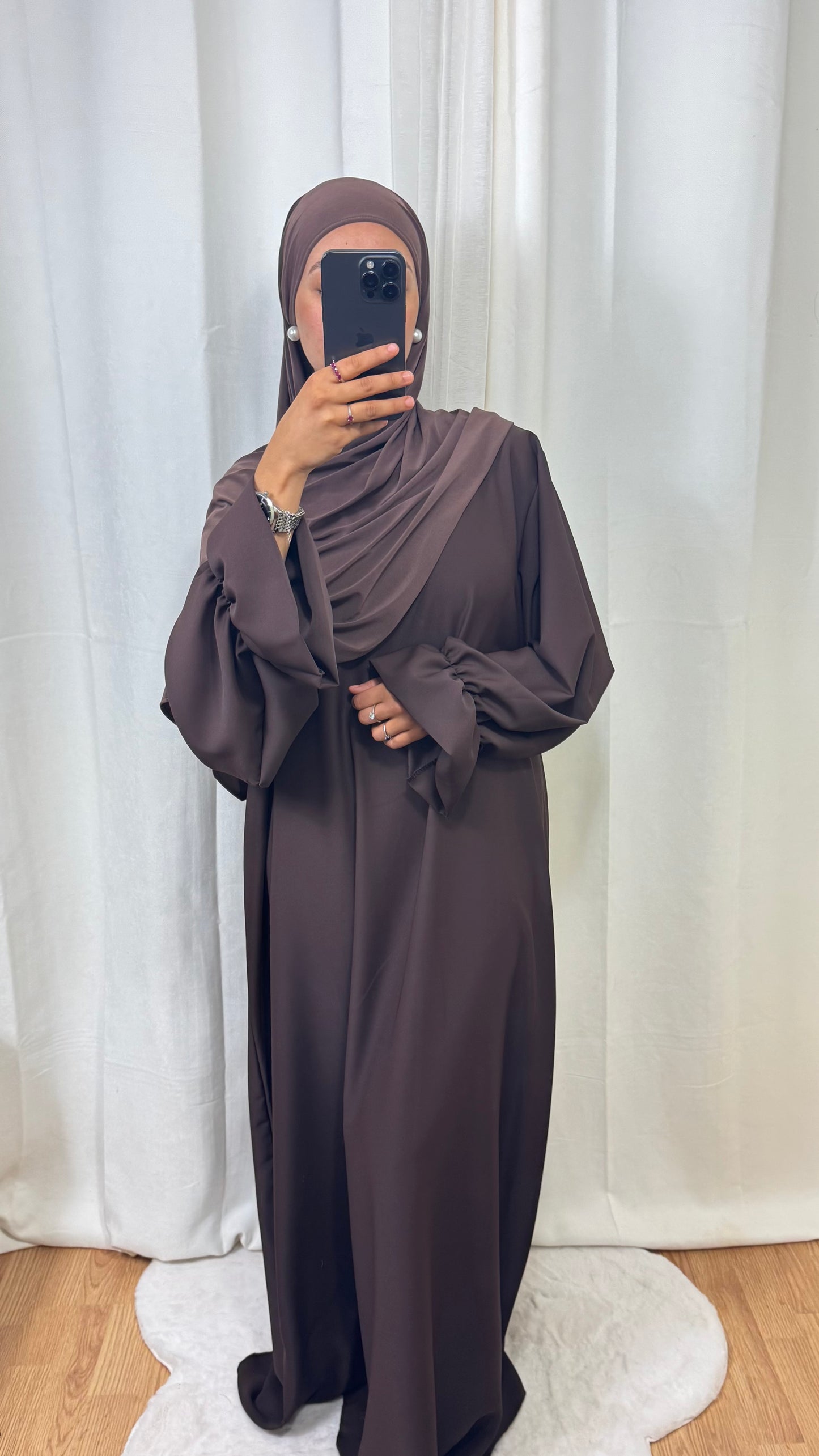 ABAYA ALBA - MARRON