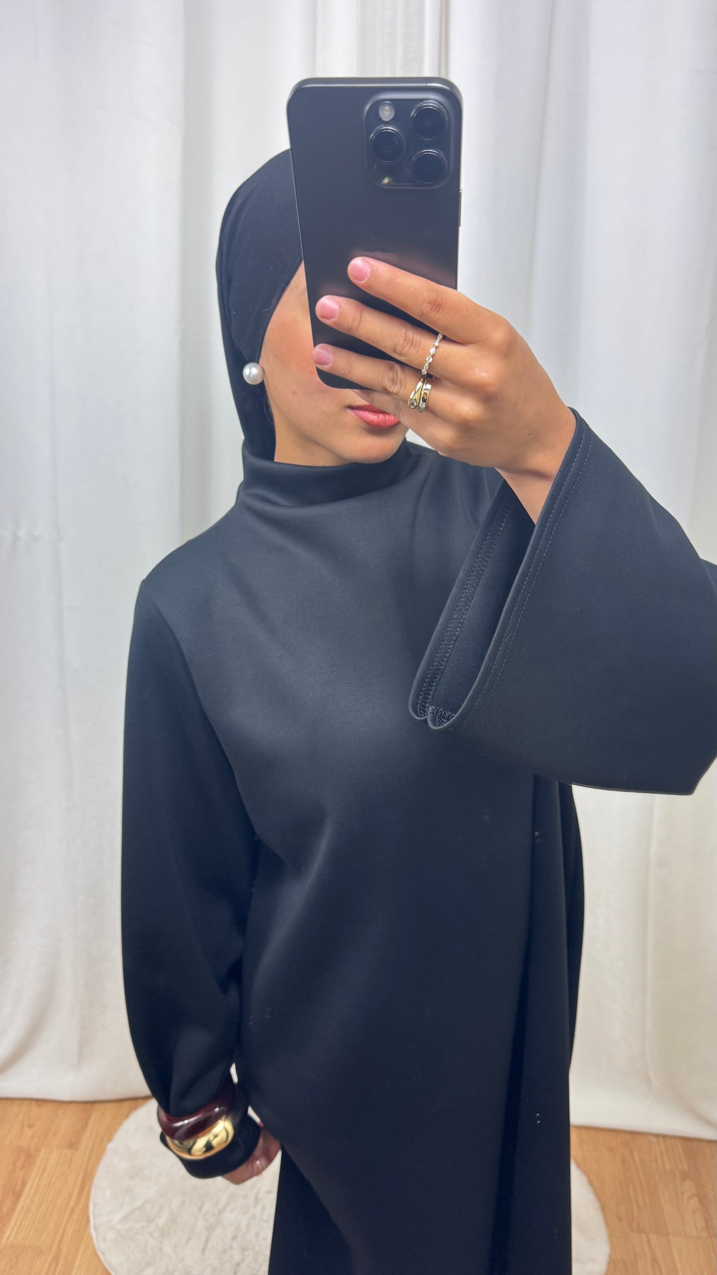ABAYA HIVER - NOIR
