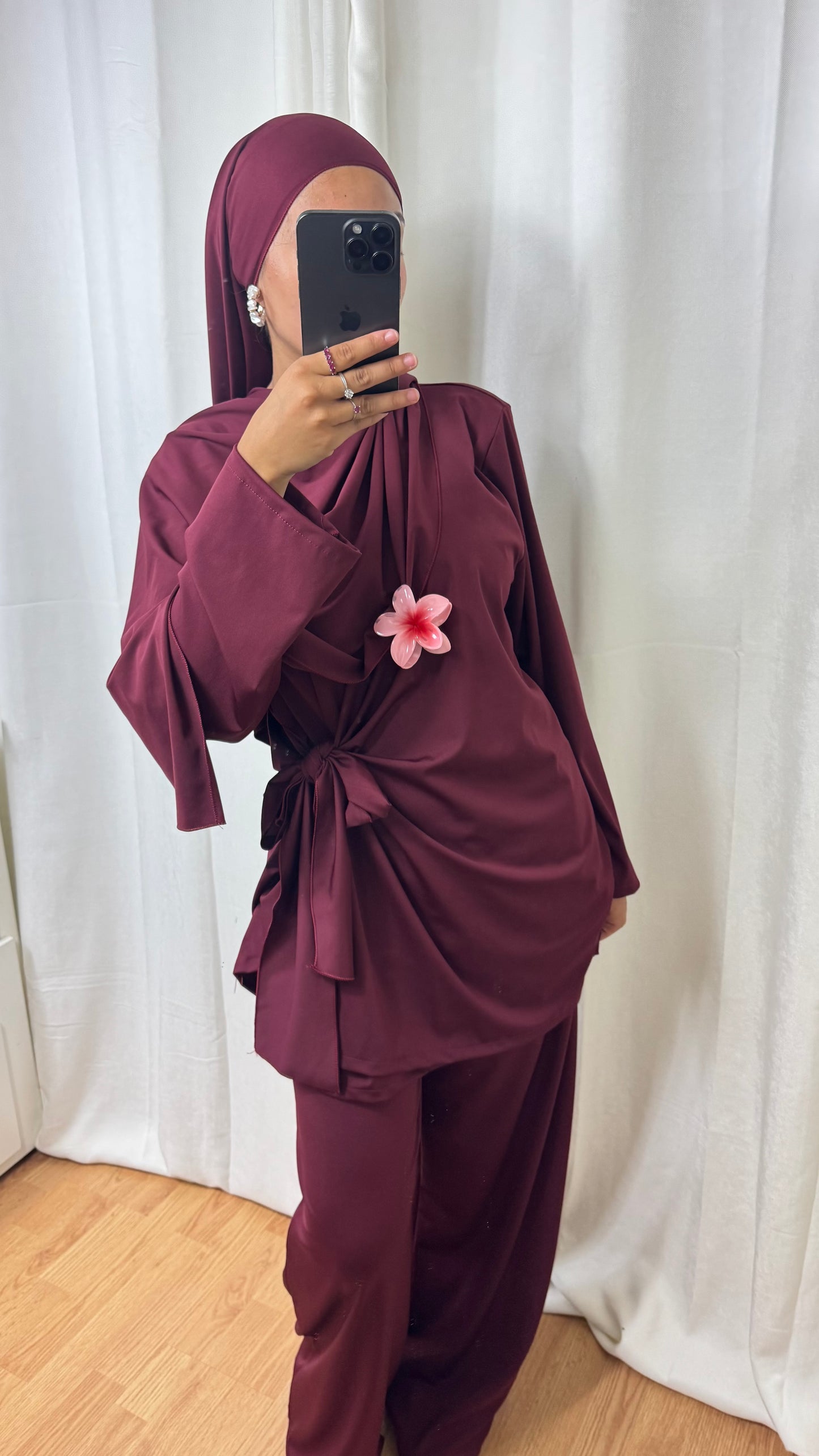 BURKINI À NOUER + HIJAB - BORDEAUX