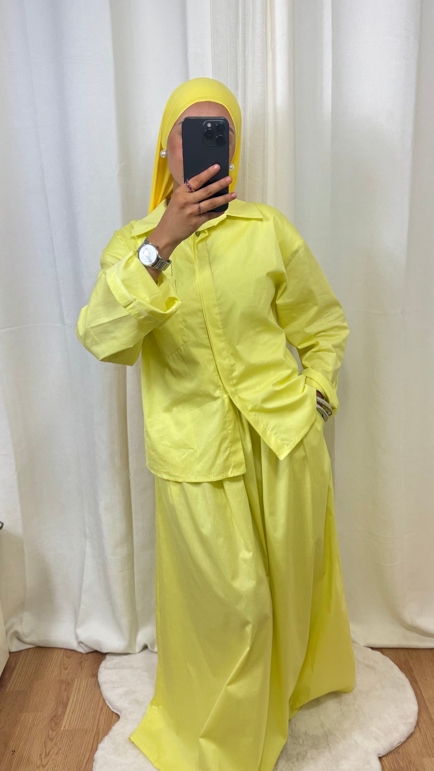 ENSEMBLE POPELINE - JAUNE