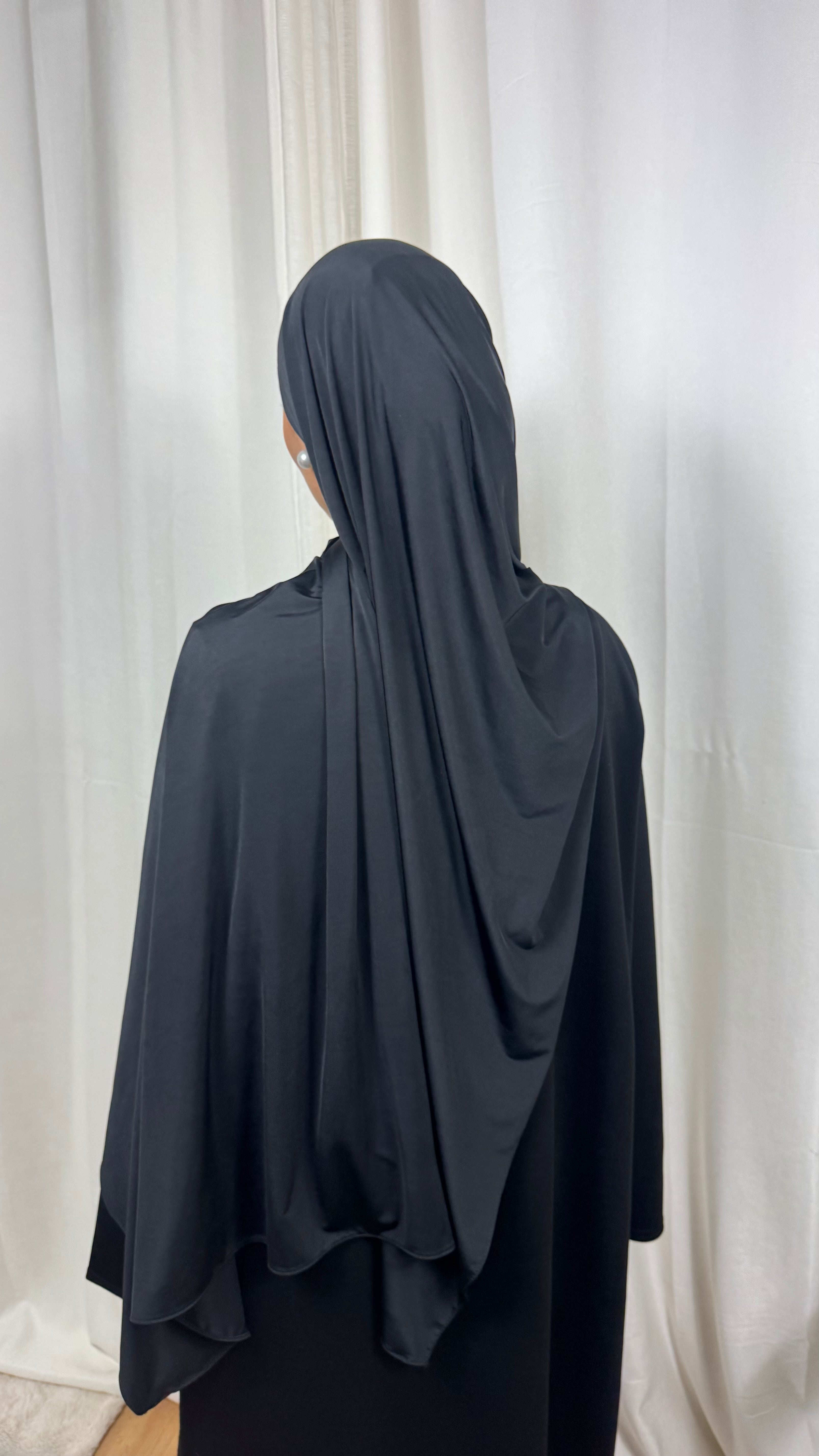 HIJAB LIQUIDE JERSEY PREMIUM  - NOIR