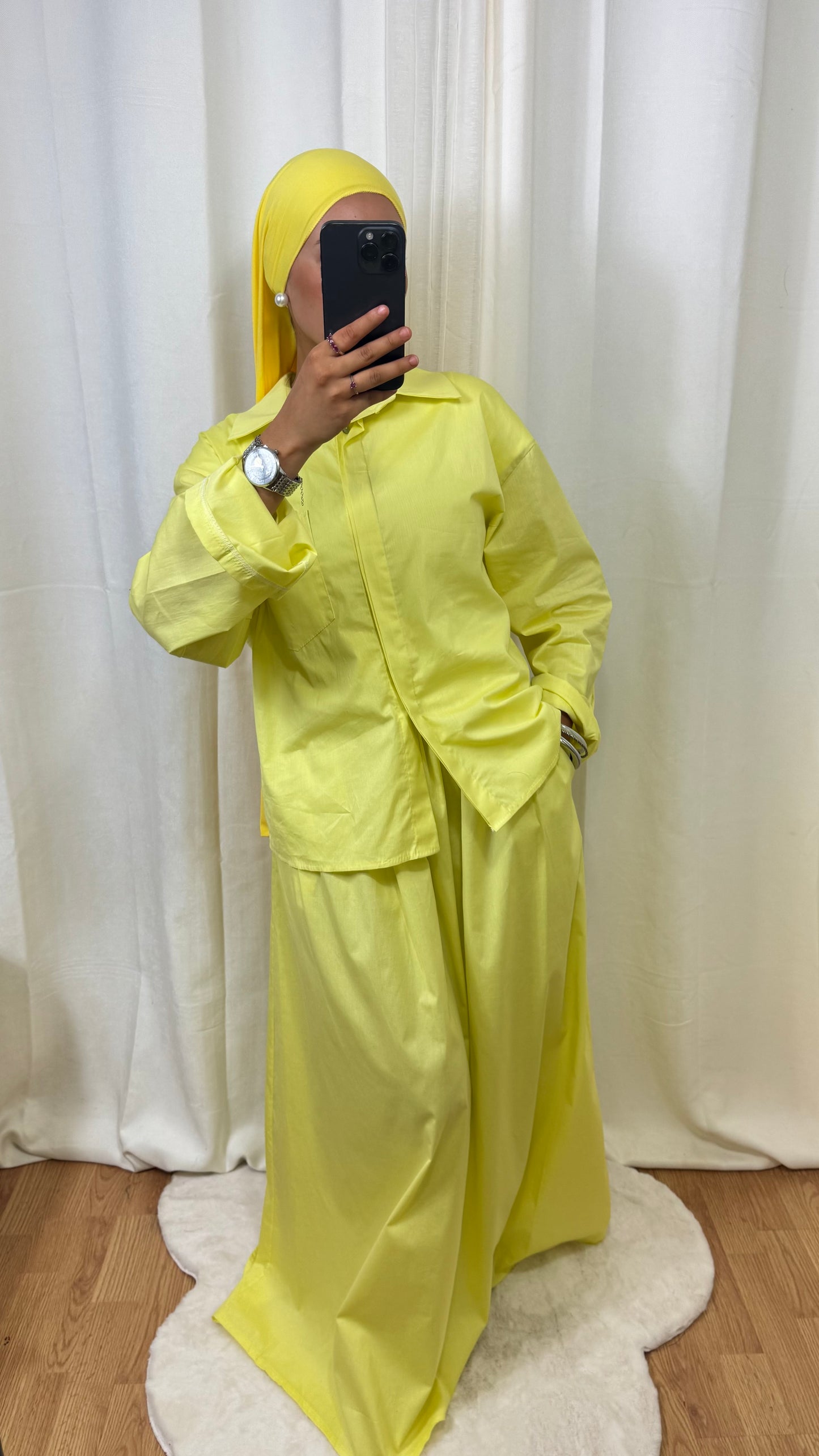 ENSEMBLE POPELINE - JAUNE