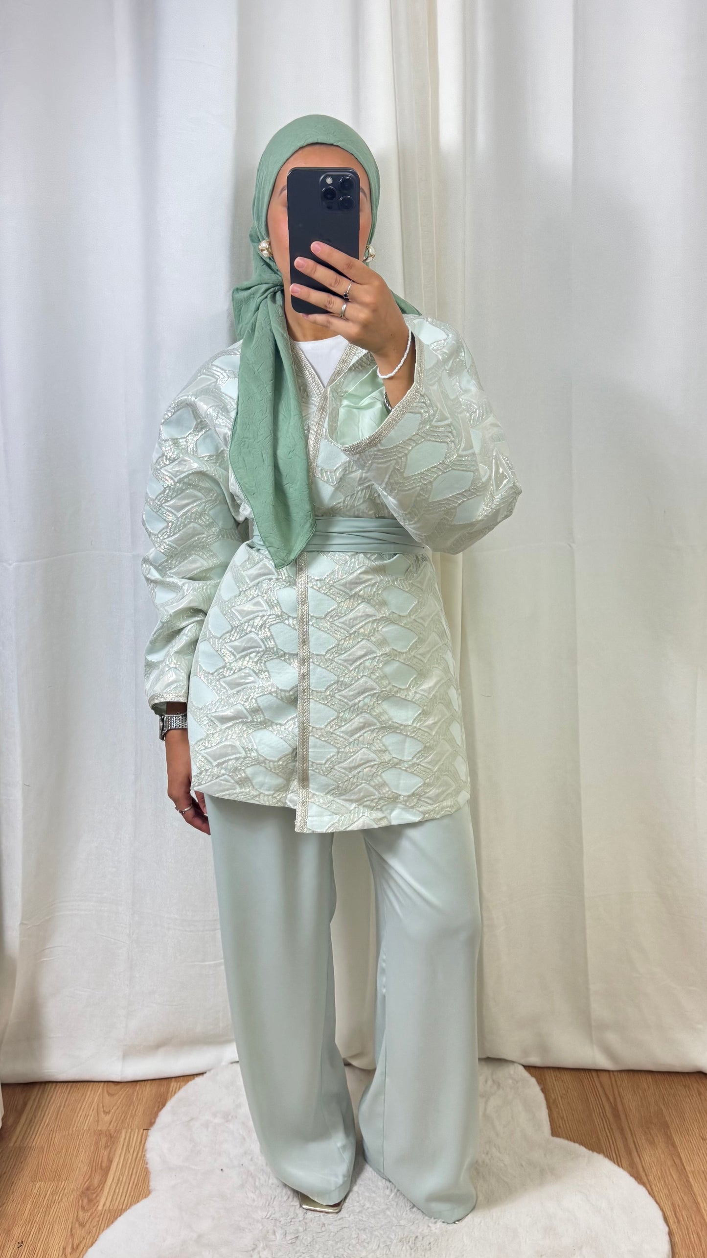 ENSEMBLE MALAK 4 PIÈCES - VERT D’EAU
