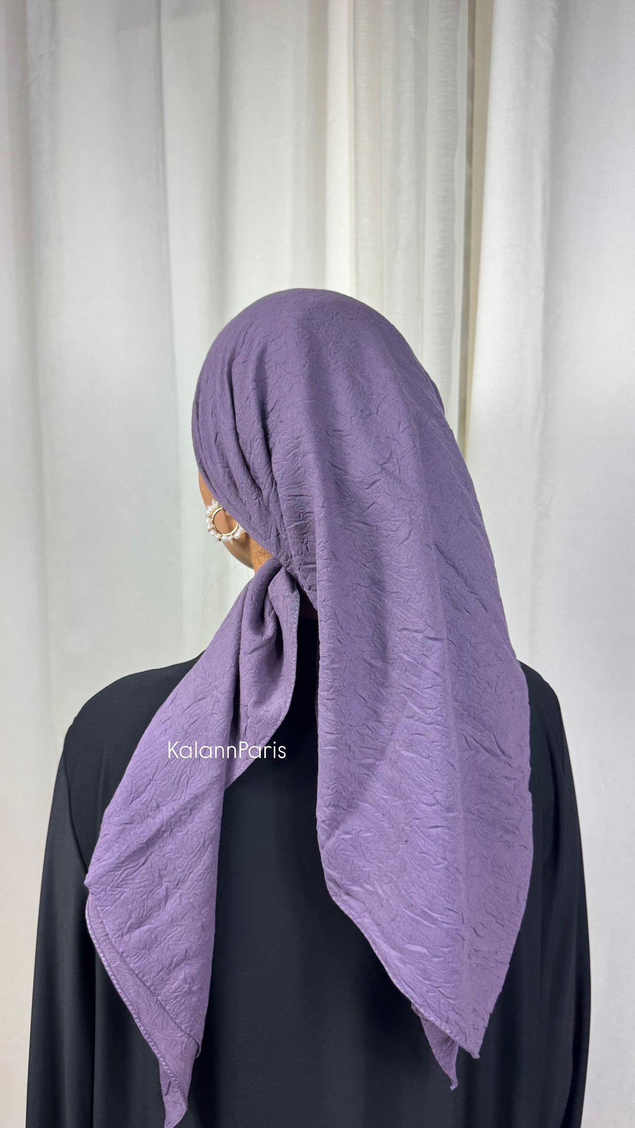CARRÉ COTON BAMBOO - VIOLET CLAIRE