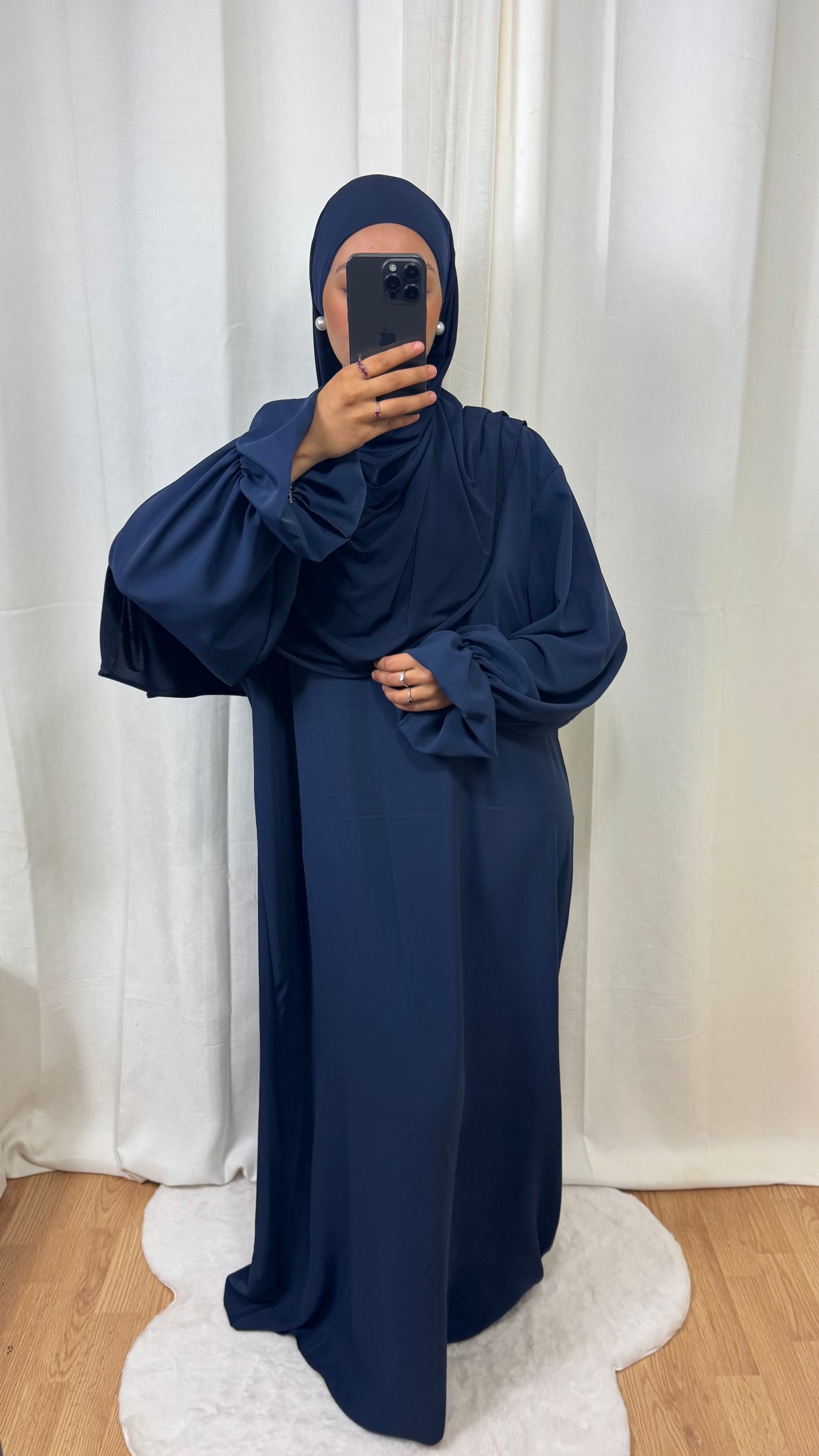 ABAYA ALBA - BLEU MARINE