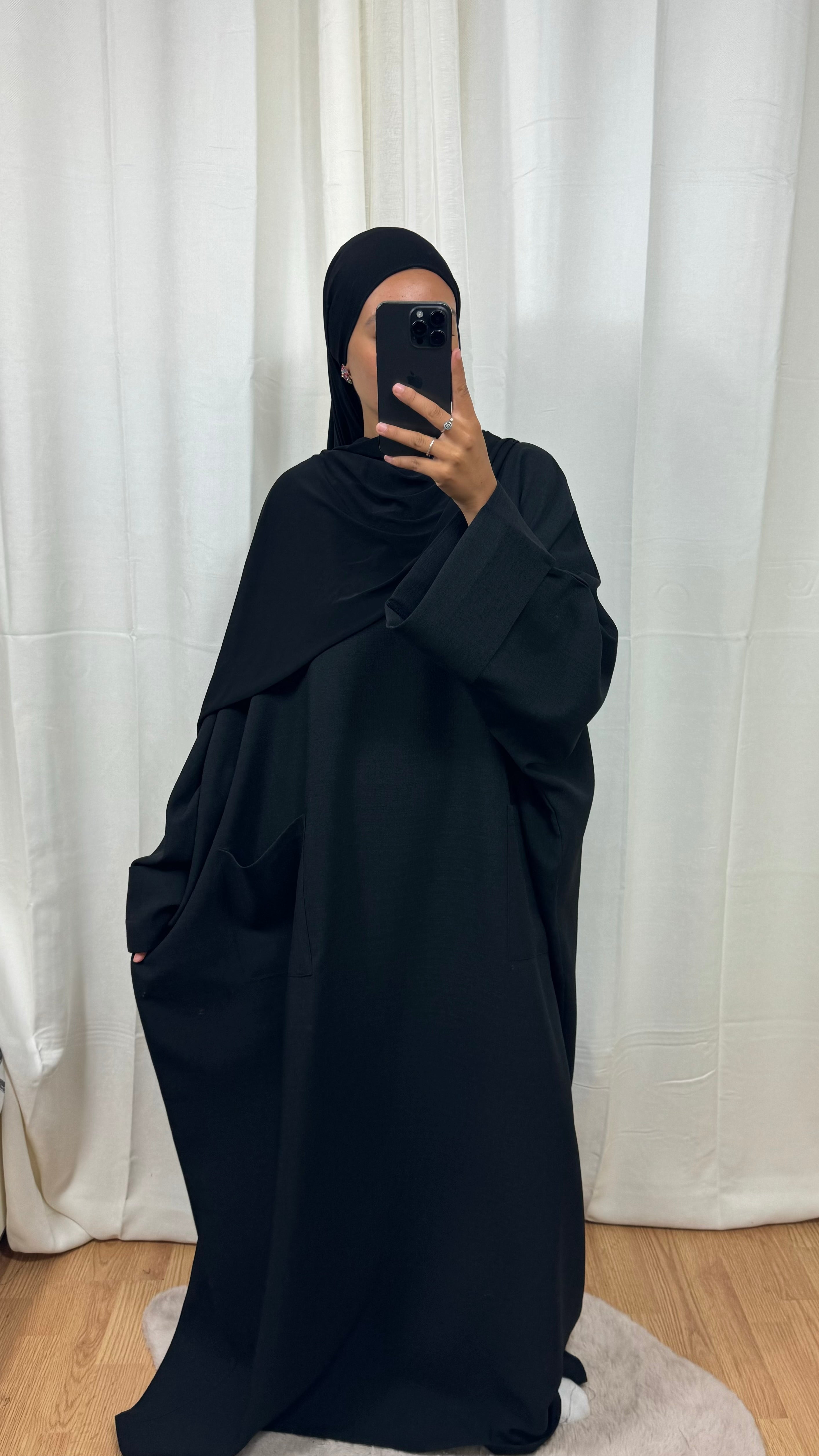 HIJAB JERSEY PREMIUM - NOIR