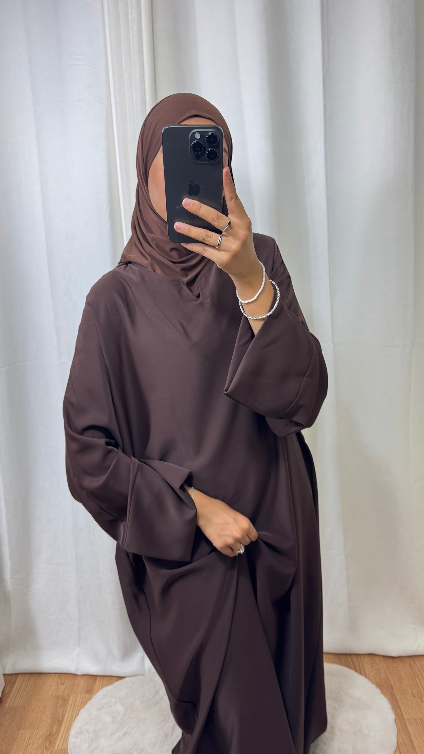 ABAYA AMBREEN - MARRON