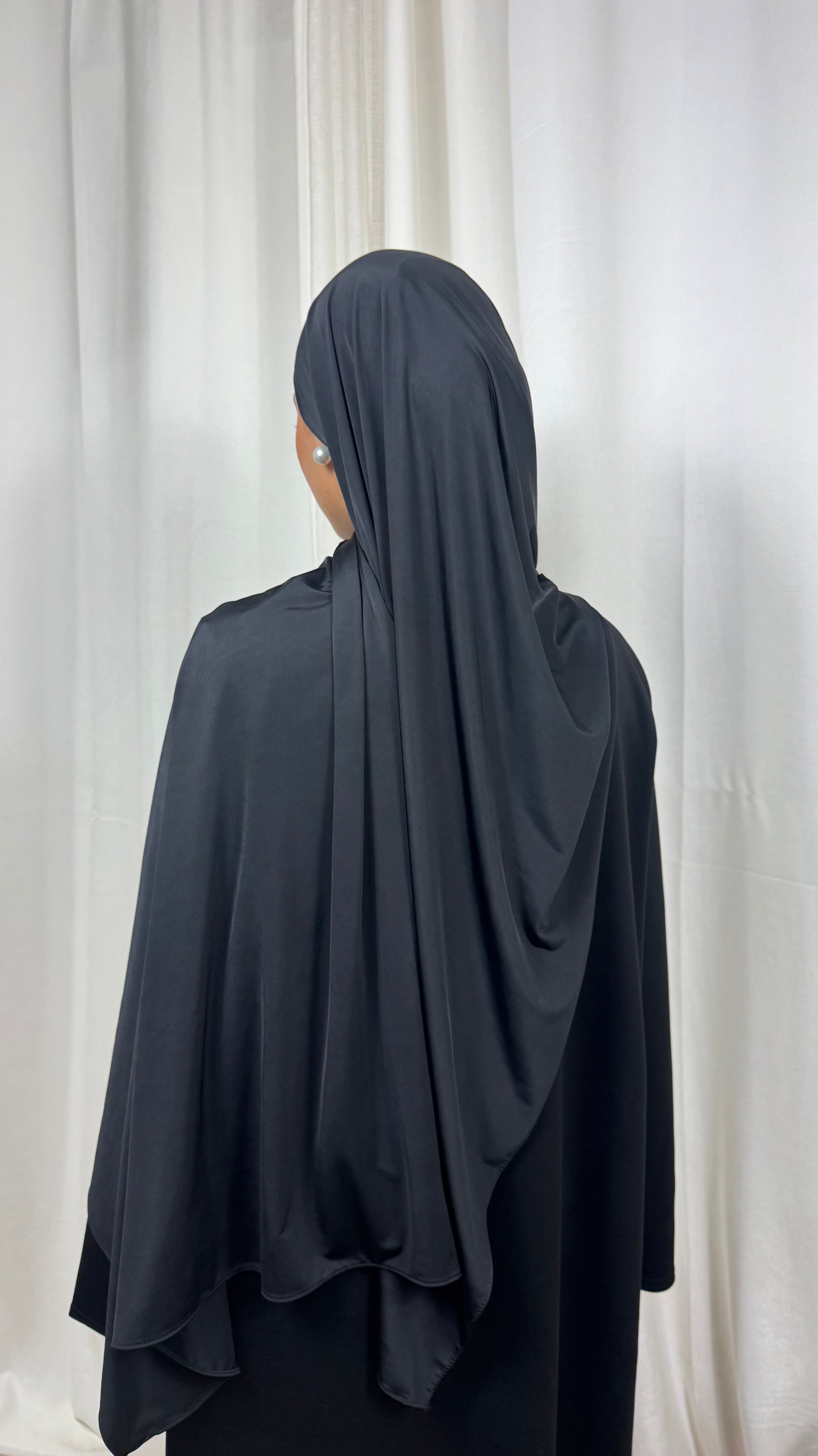 HIJAB LIQUIDE JERSEY PREMIUM  - NOIR