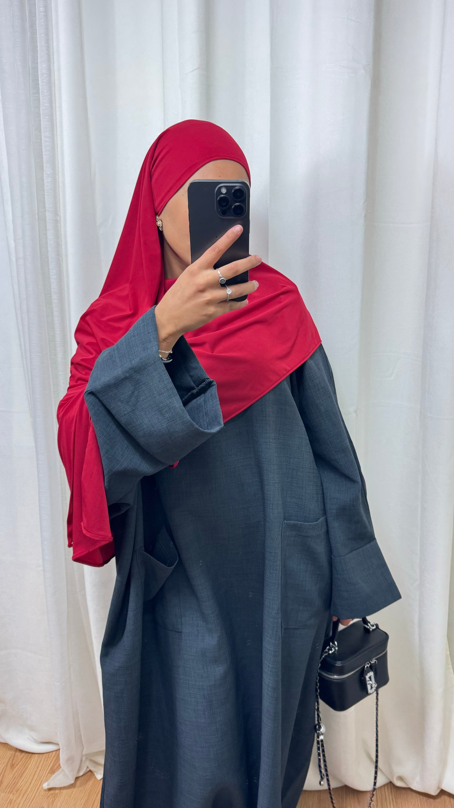 HIJAB JERSEY PREMIUM - ROUGE