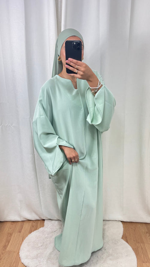 ABAYA DISTINGUÉE - VERT PASTEL