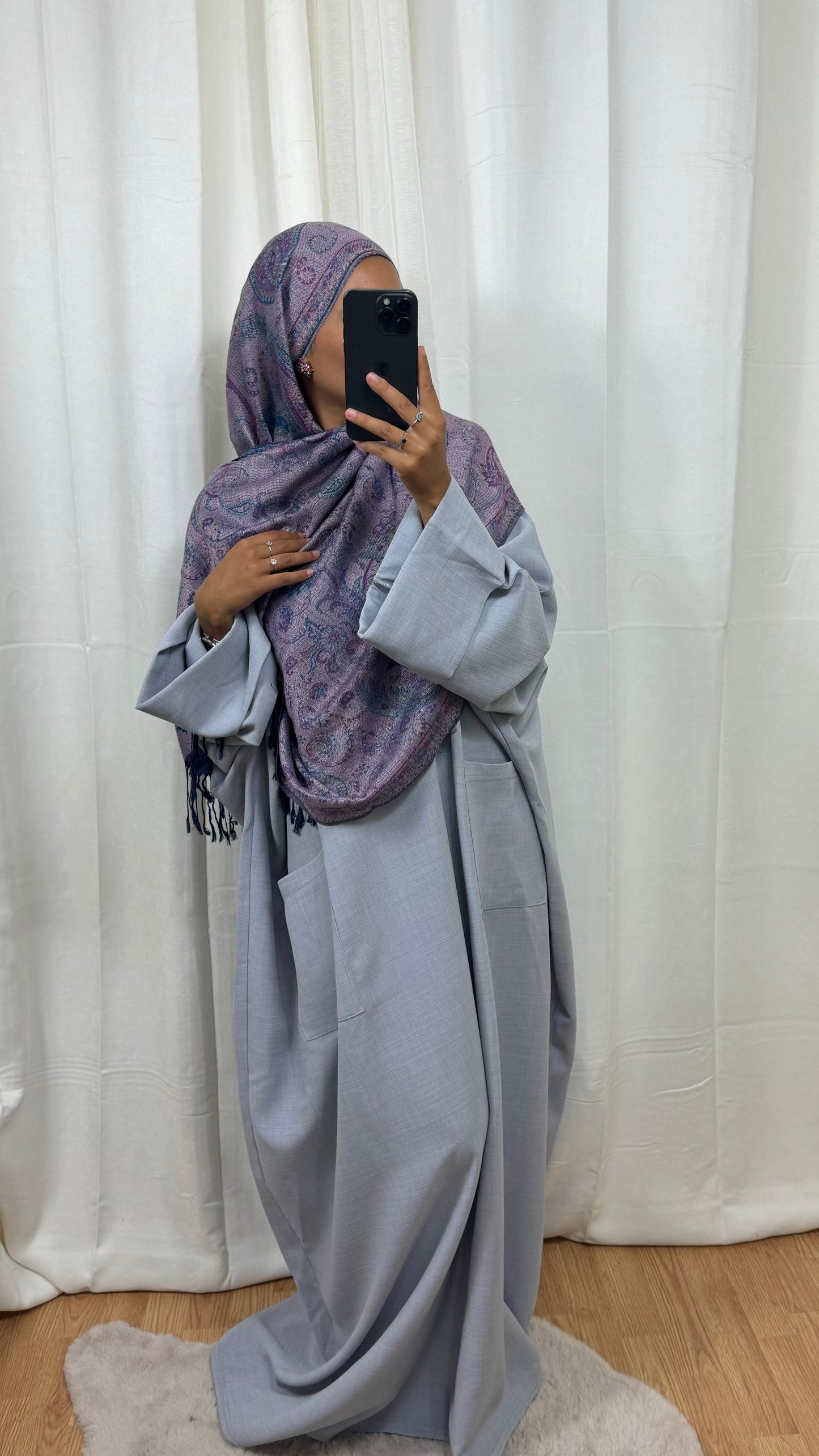 PASHMINA - NOALIE - VIOLET GRIS