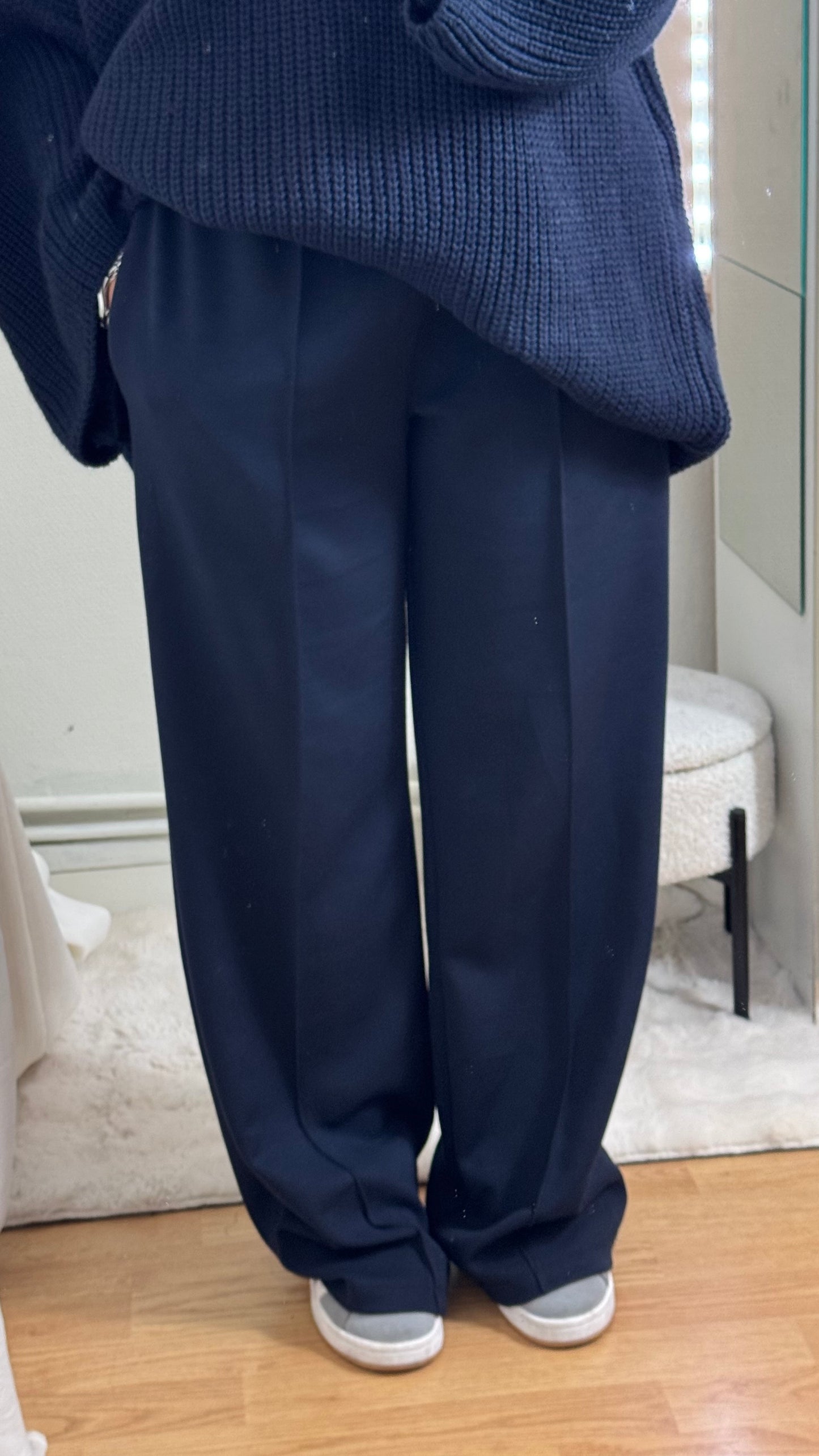 PANTALON BASIC - BLEU MARINE