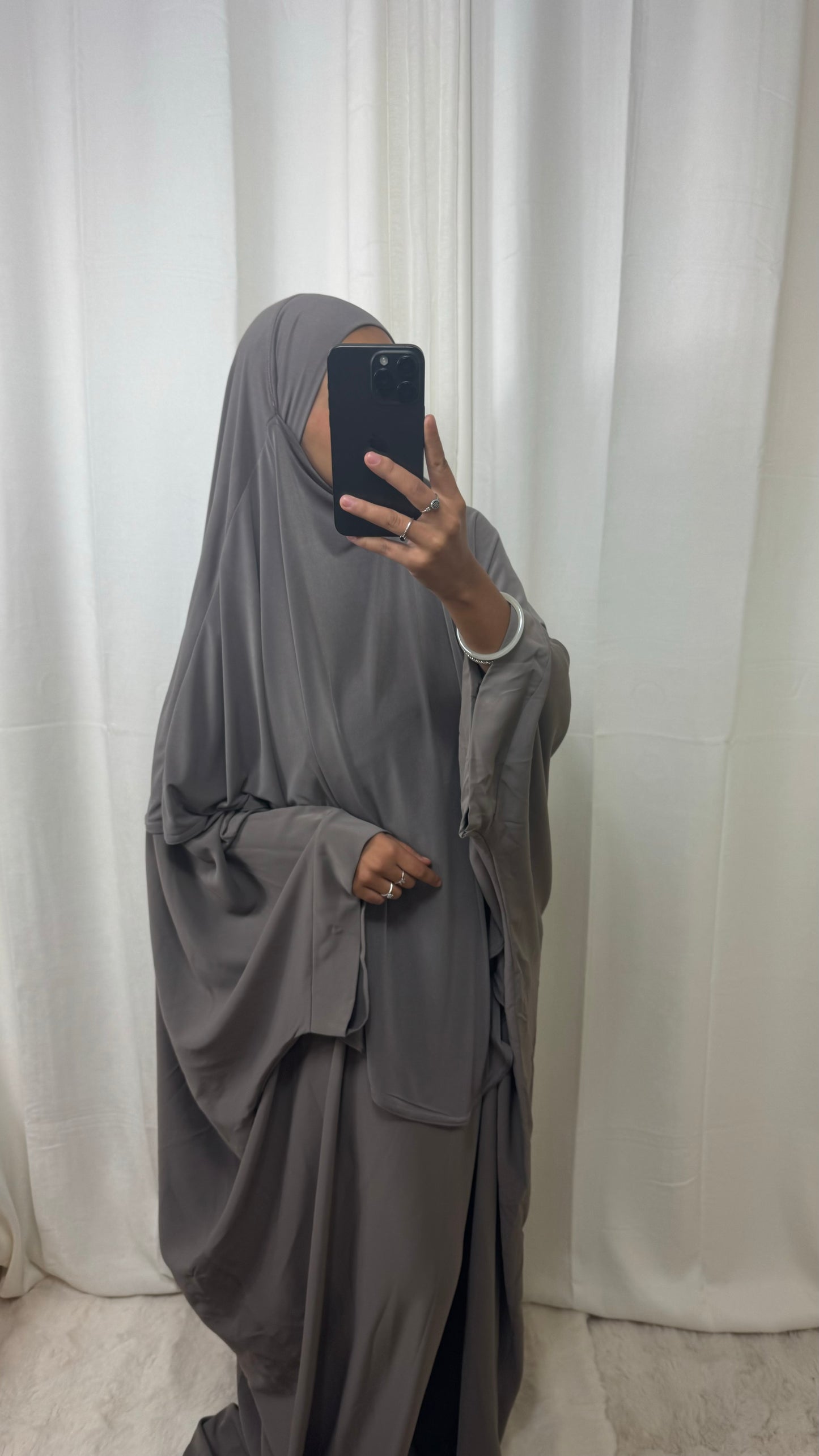 KHIMAR JERSEY LONG - TAUPE CLAIR