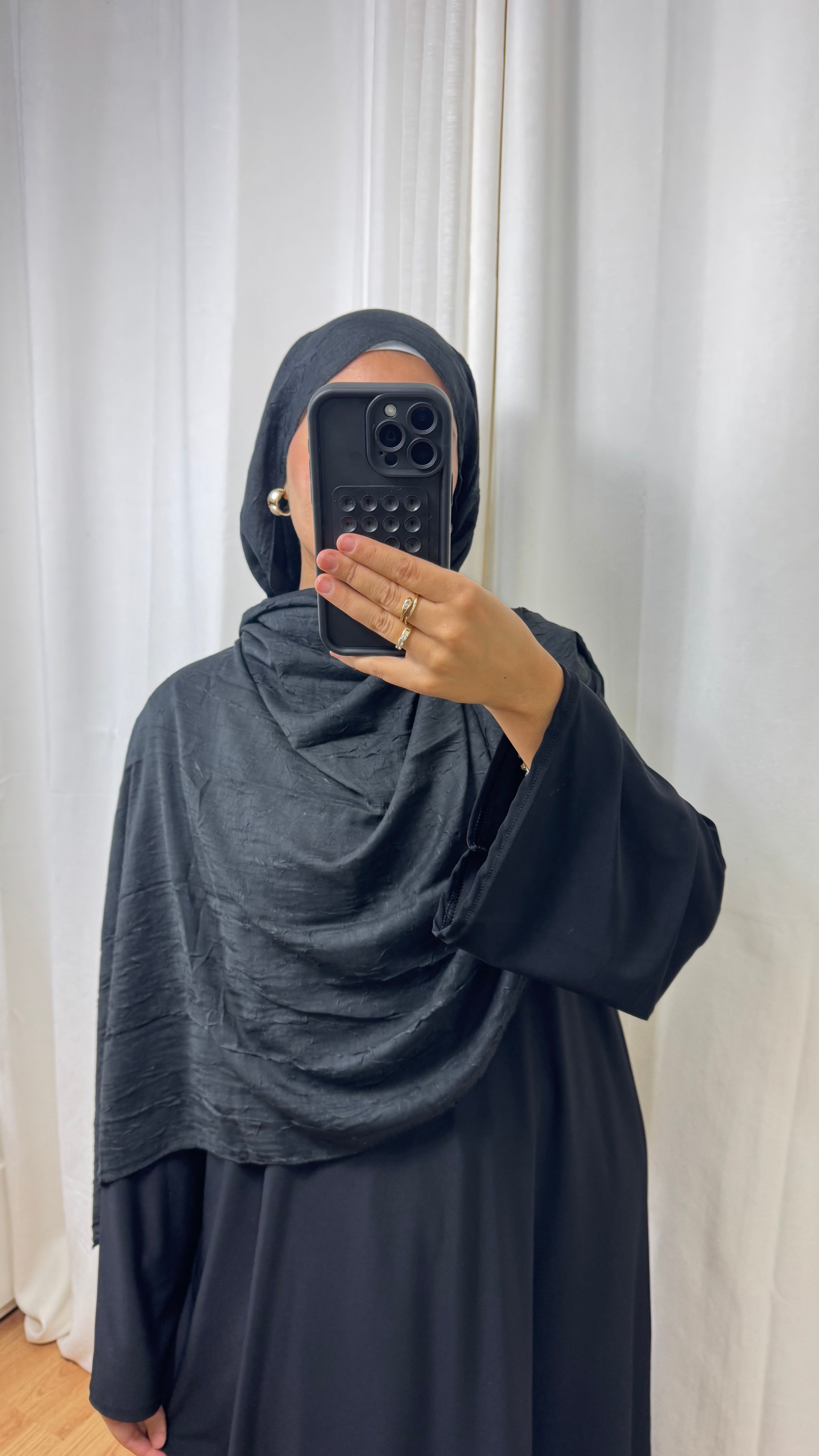 HIJAB COTON BAMBOO - NOIR
