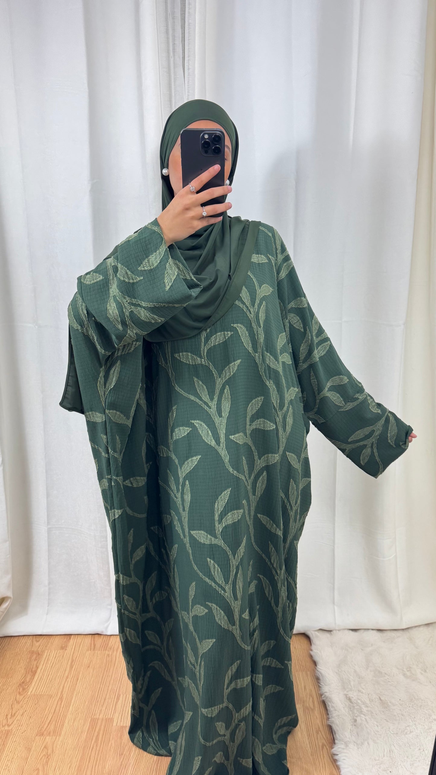 ABAYA FLORA - KAKI