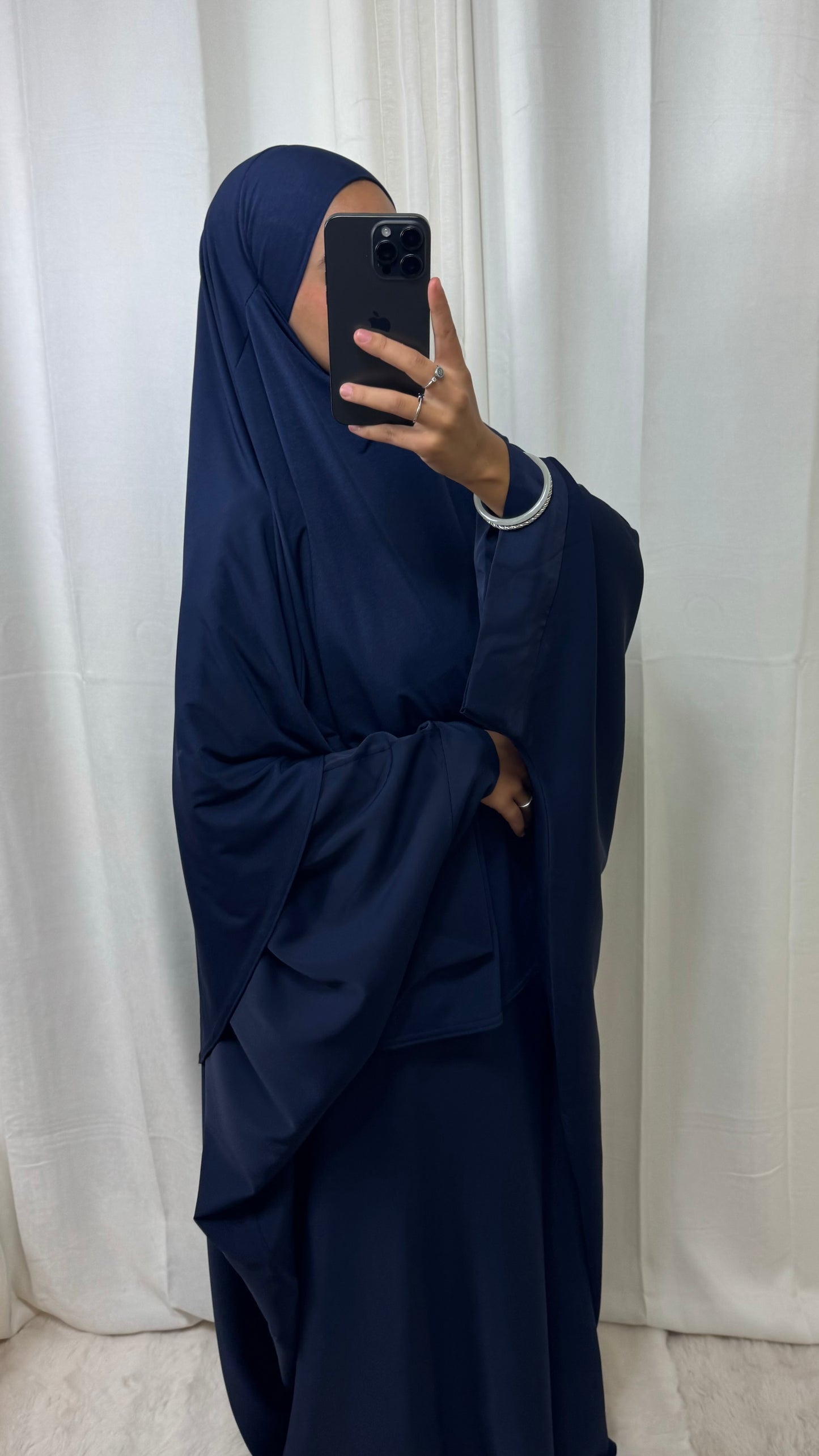 KHIMAR JERSEY LONG- BLEU MARINE