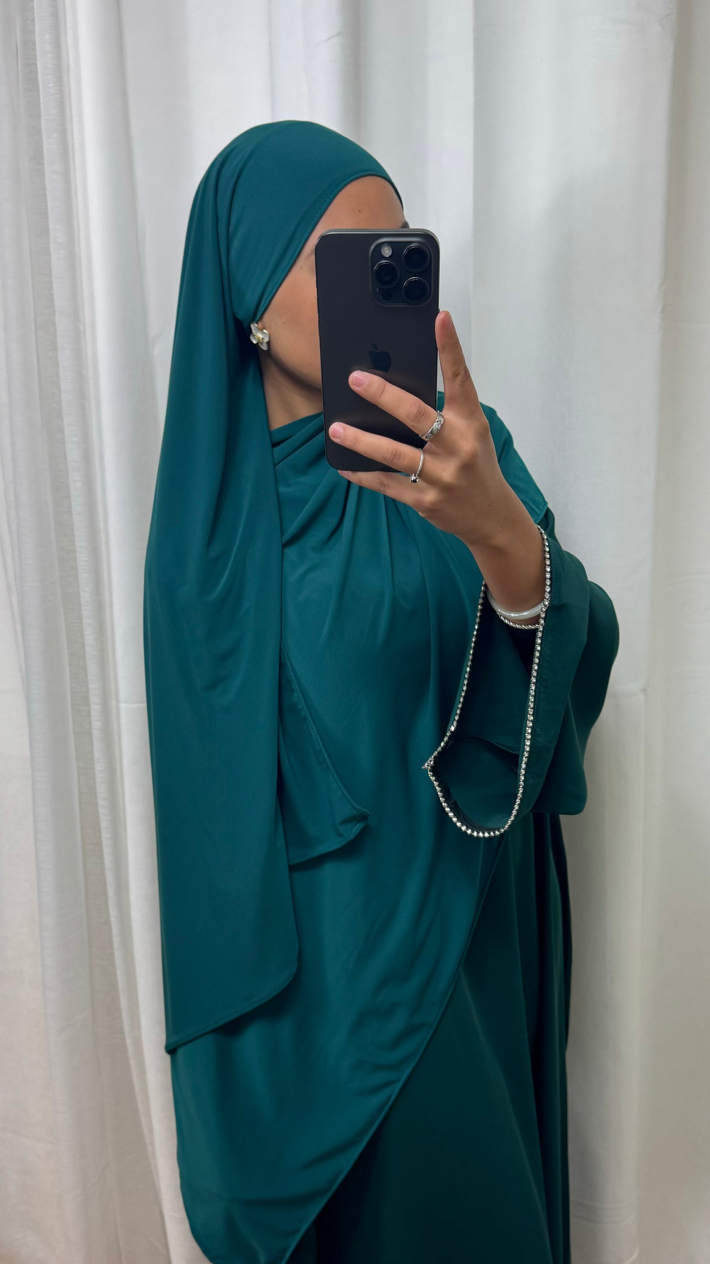 HIJAB JERSEY PREMIUM - VERT ÉMEURAUDE